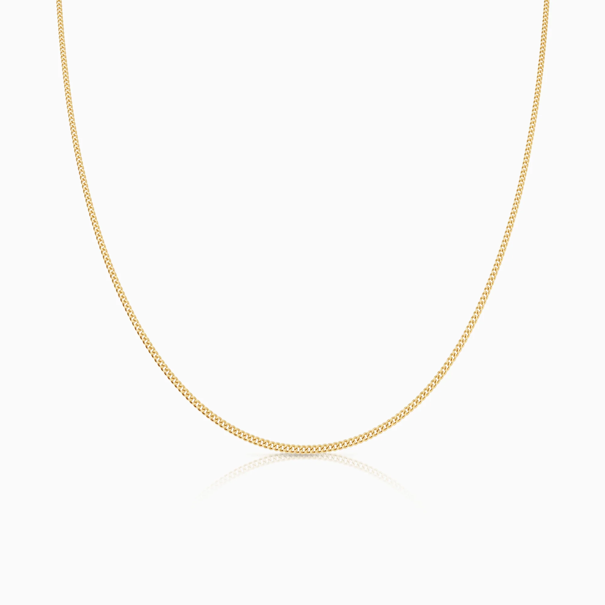 Curb chain 45.5cm 18K gold