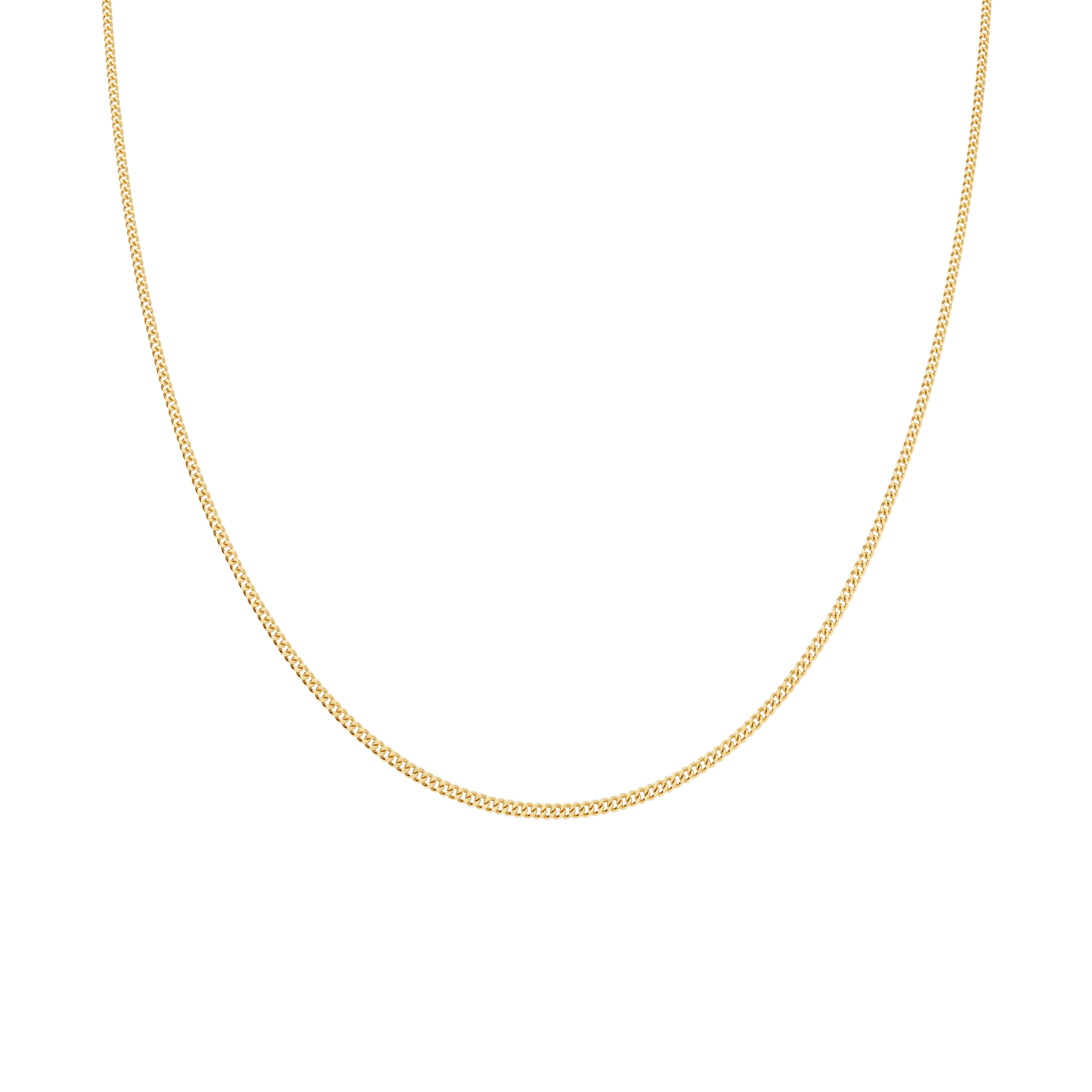 Curb chain 45.5cm 18K gold - Image 2