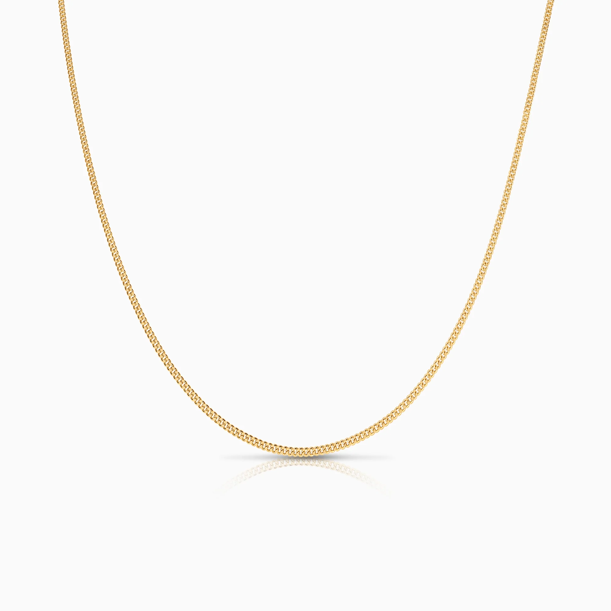 Curb chain 45.5cm 18K gold