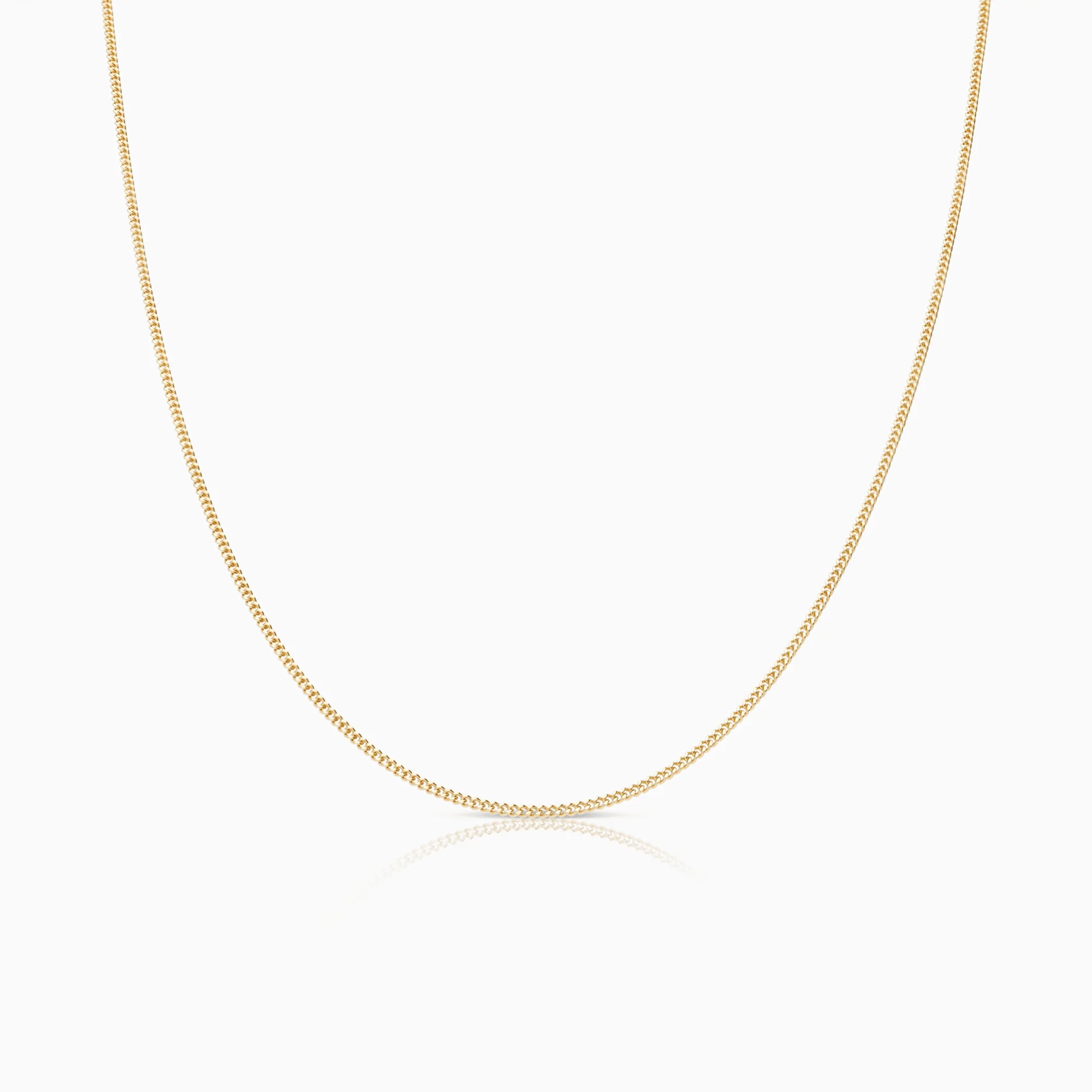 Curb chain 45.5cm 18K rose gold