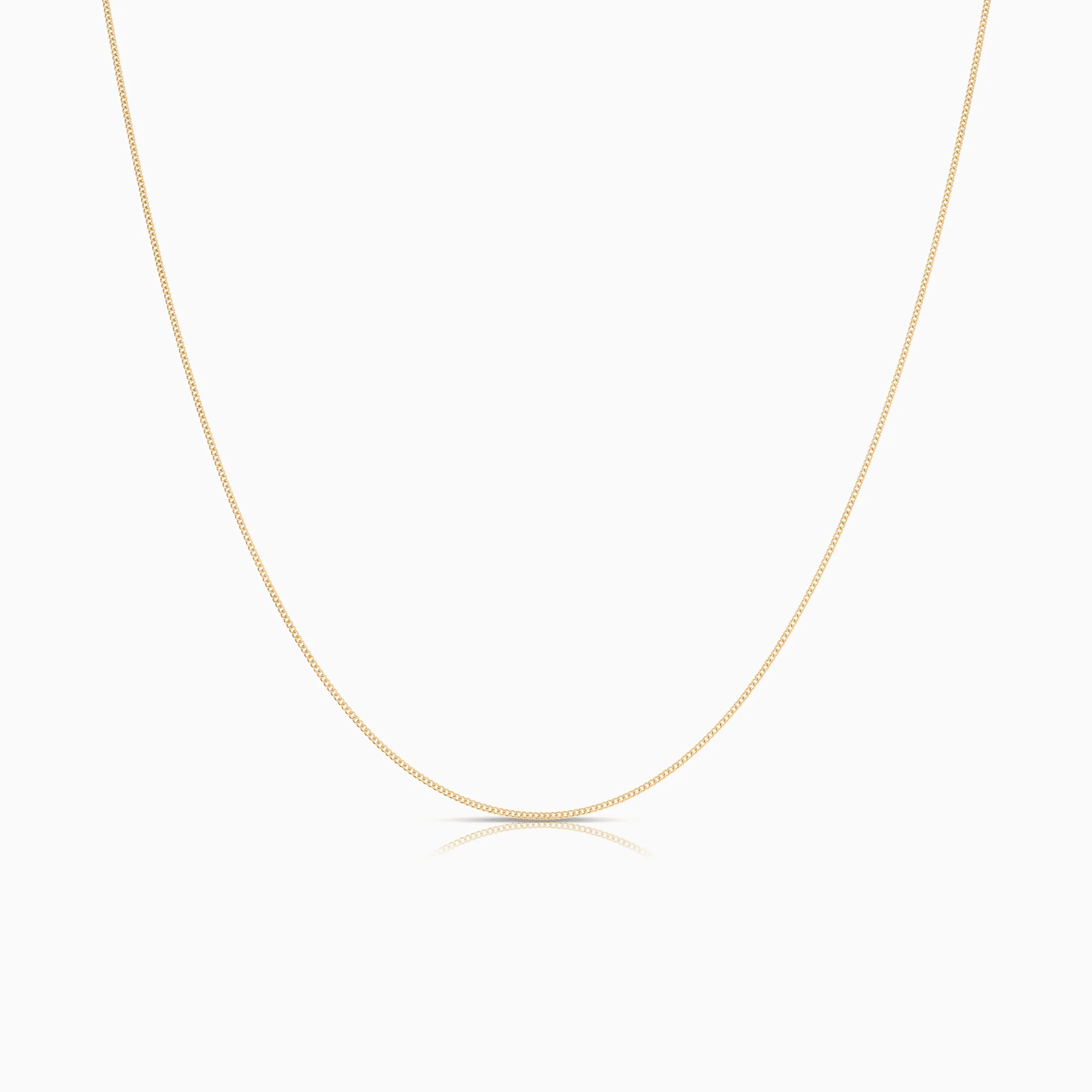 Curb chain 45cm 18K gold