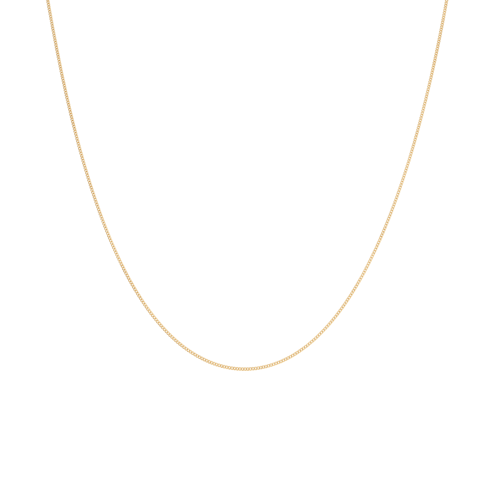 Curb chain 45cm 18K gold - Image 2