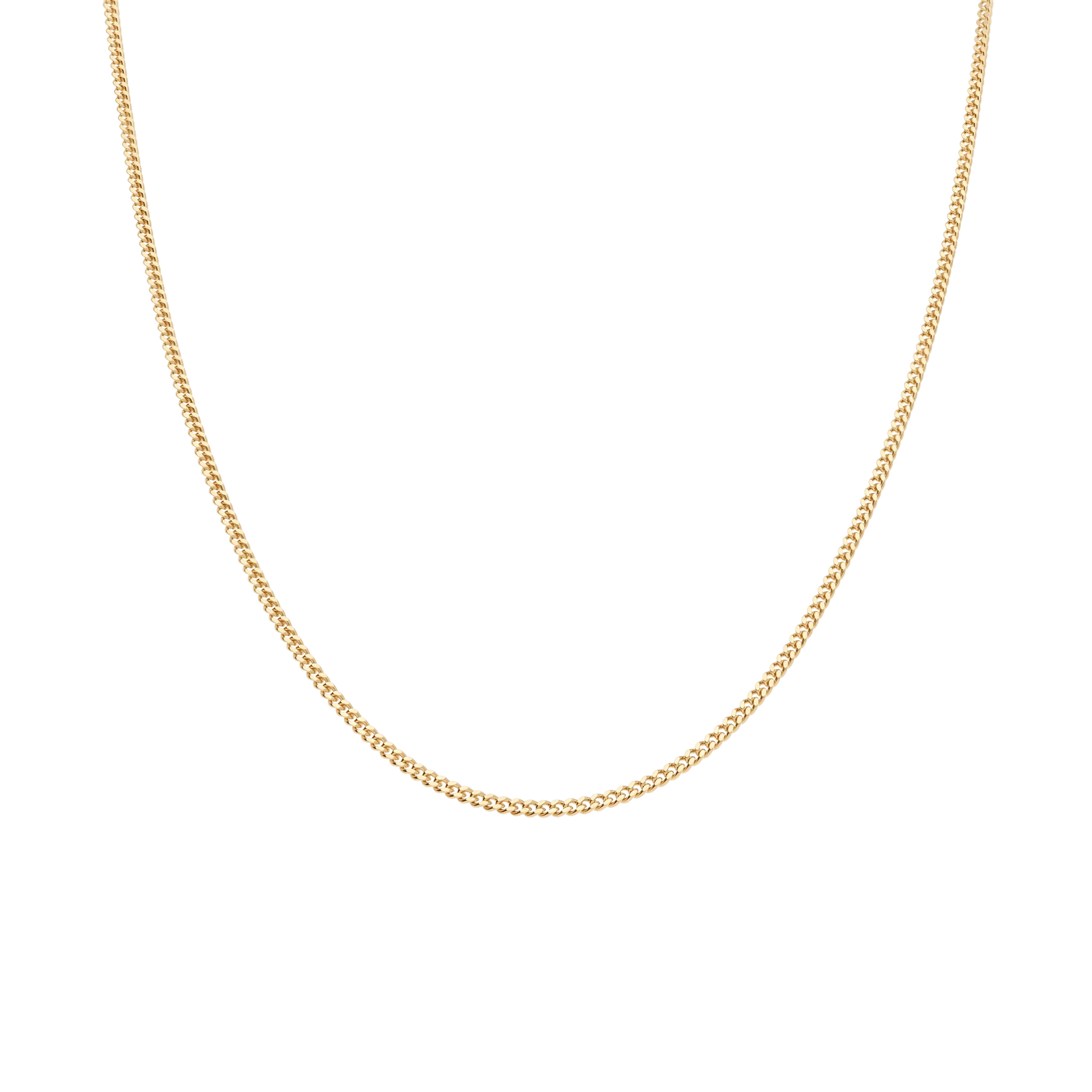 Curb chain 45cm 18K gold - Image 2