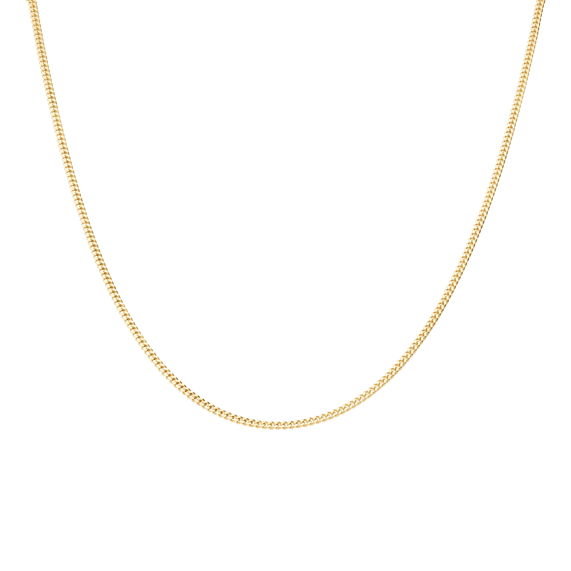 Curb chain 45cm 18K gold - Image 2