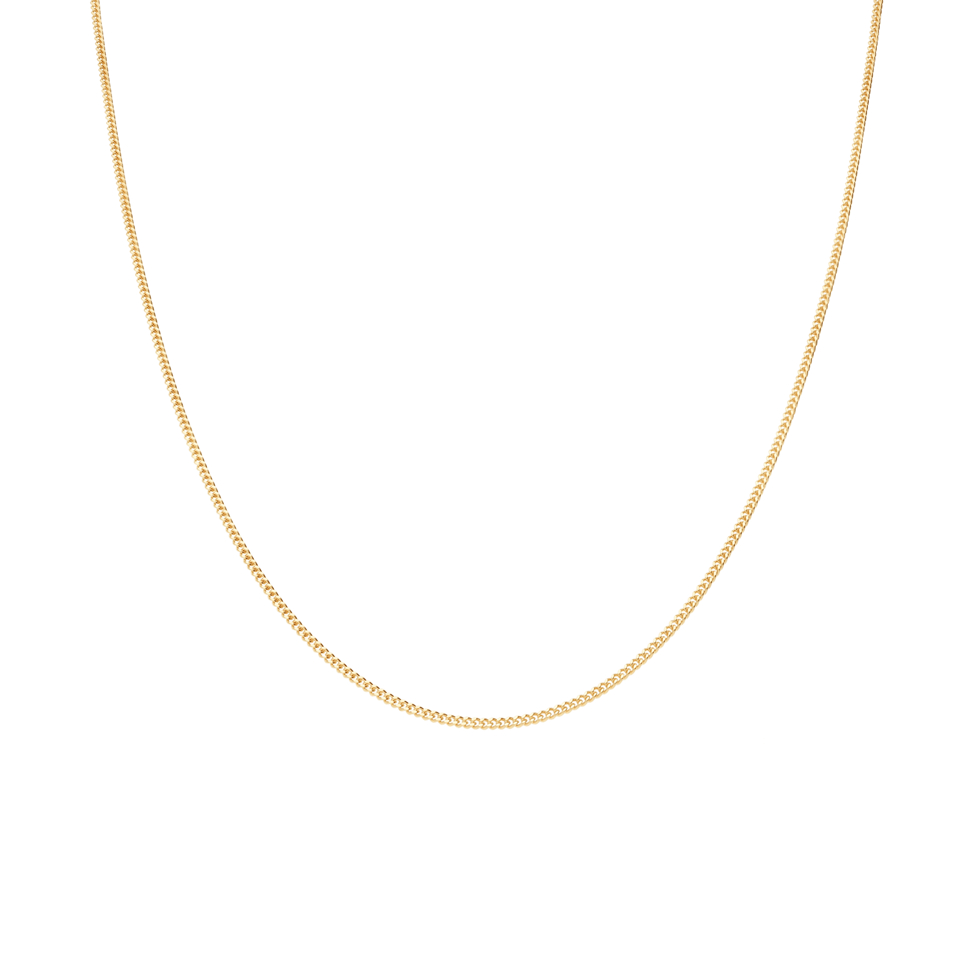 Curb chain 45cm 18K gold - Image 2