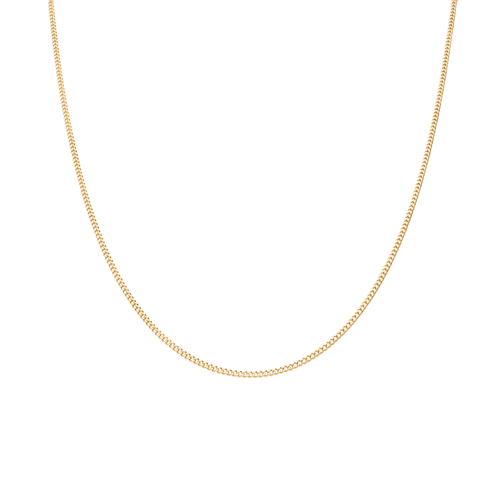 Curb chain 45cm 18K gold - Image 2