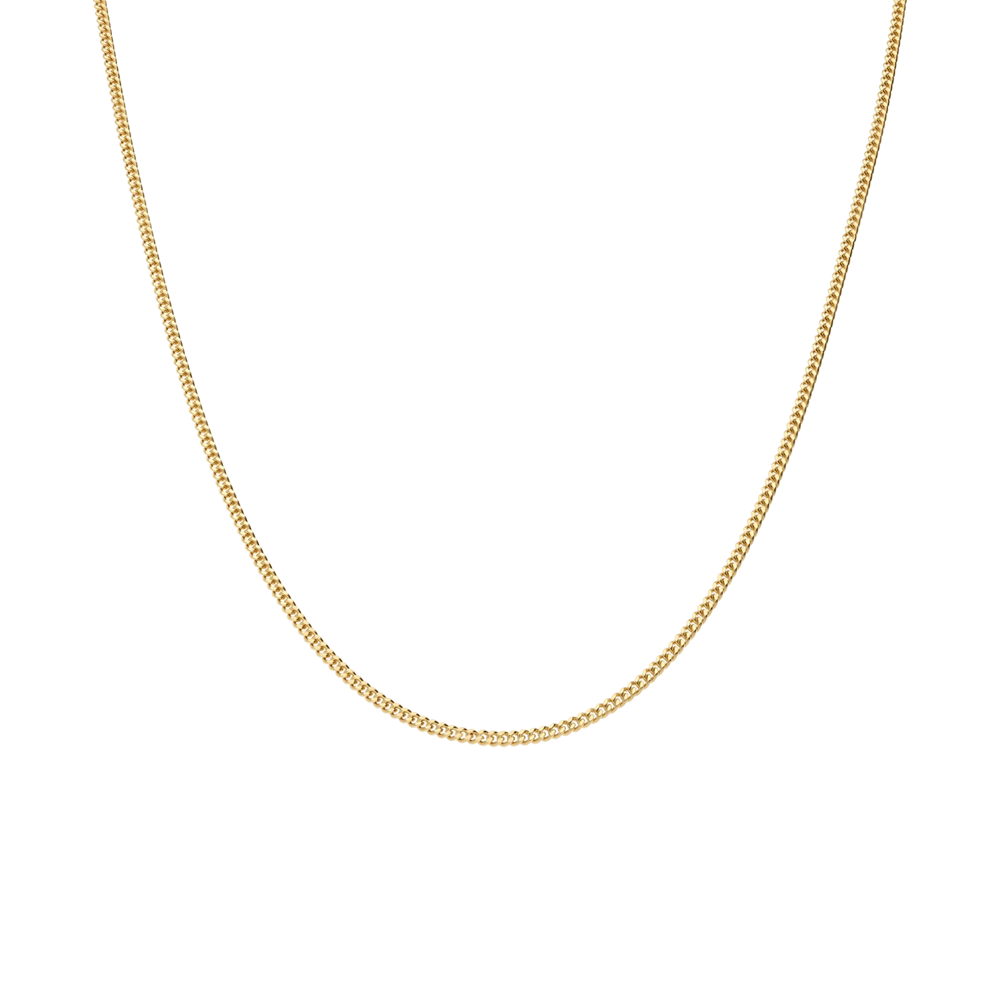 Curb chain 45cm 18K gold - Image 2