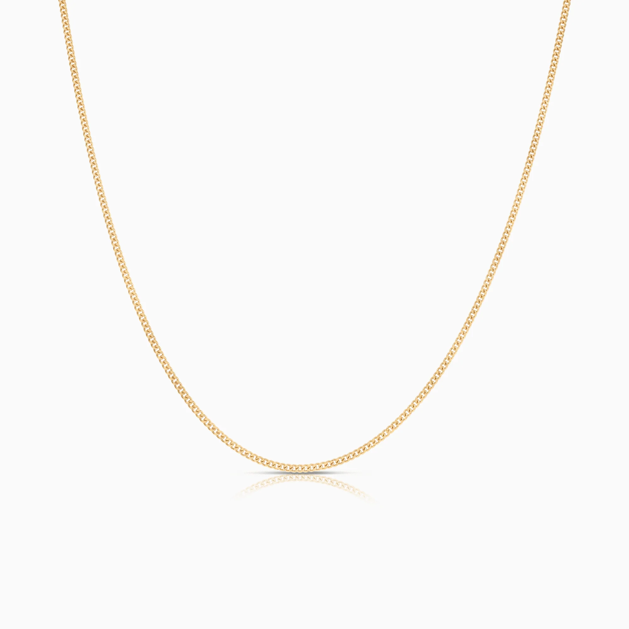 Curb chain 45cm 18K gold