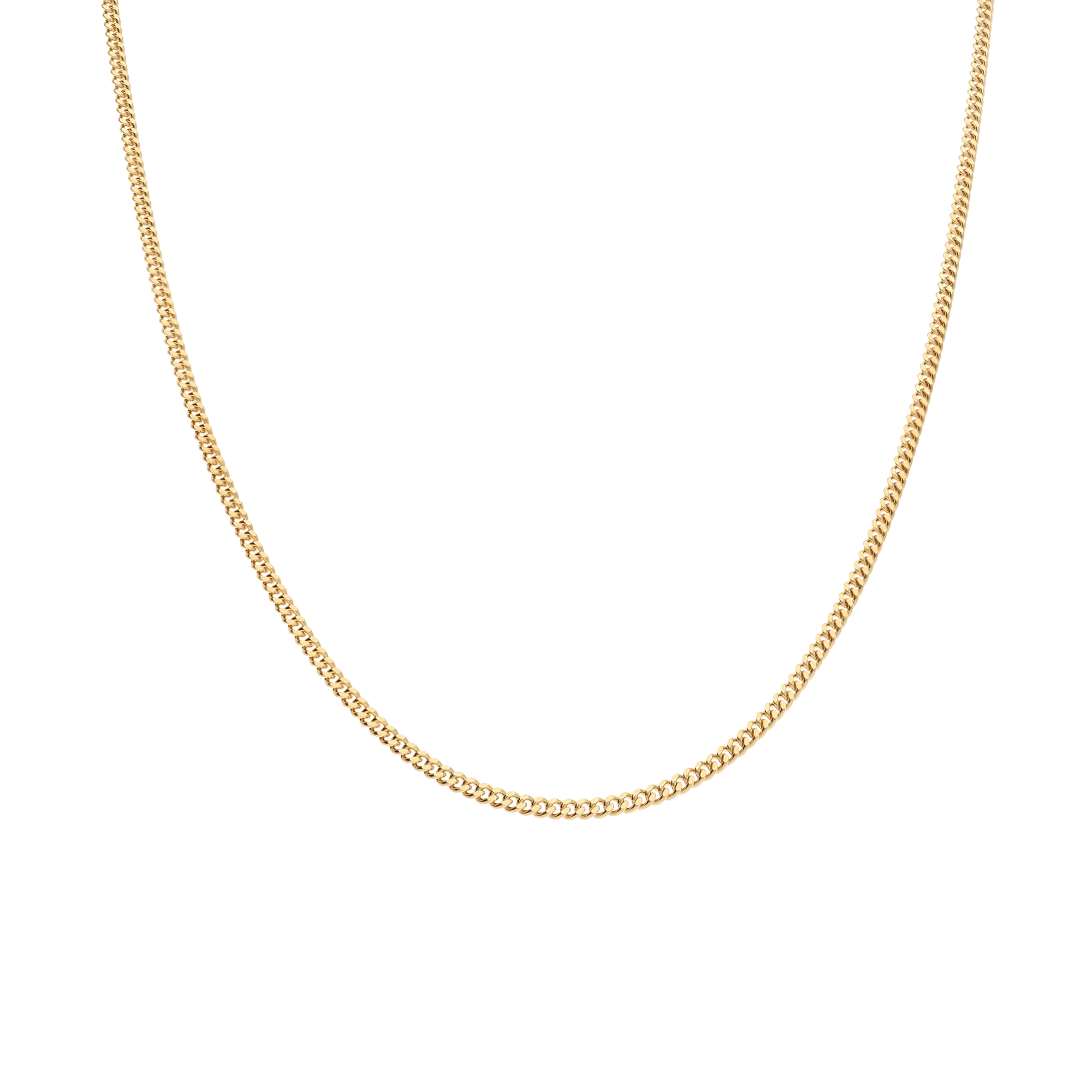 Curb chain 46.5cm 18K gold - Image 2