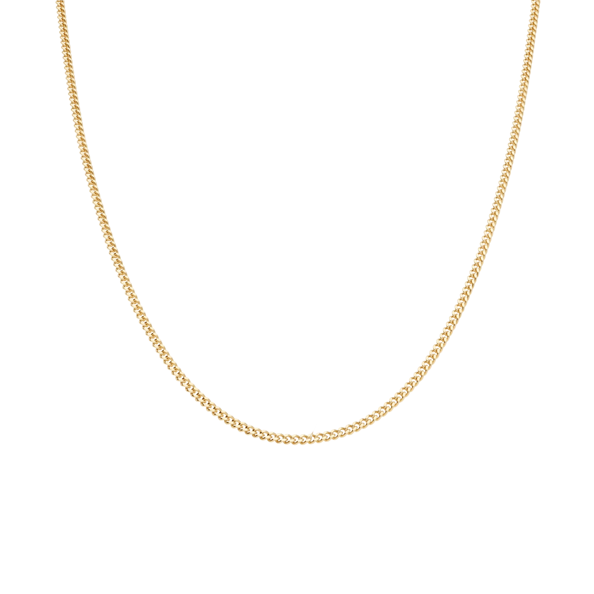 Curb chain 46.5cm 18K gold - Image 2