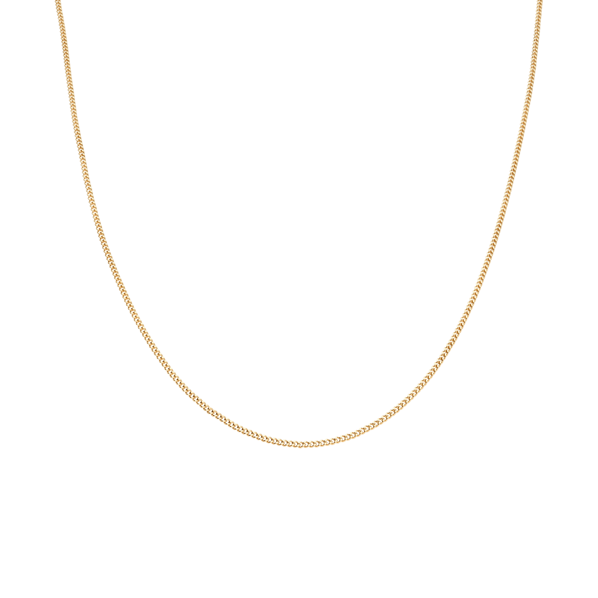 Curb chain 46.5cm 18K gold - Image 2