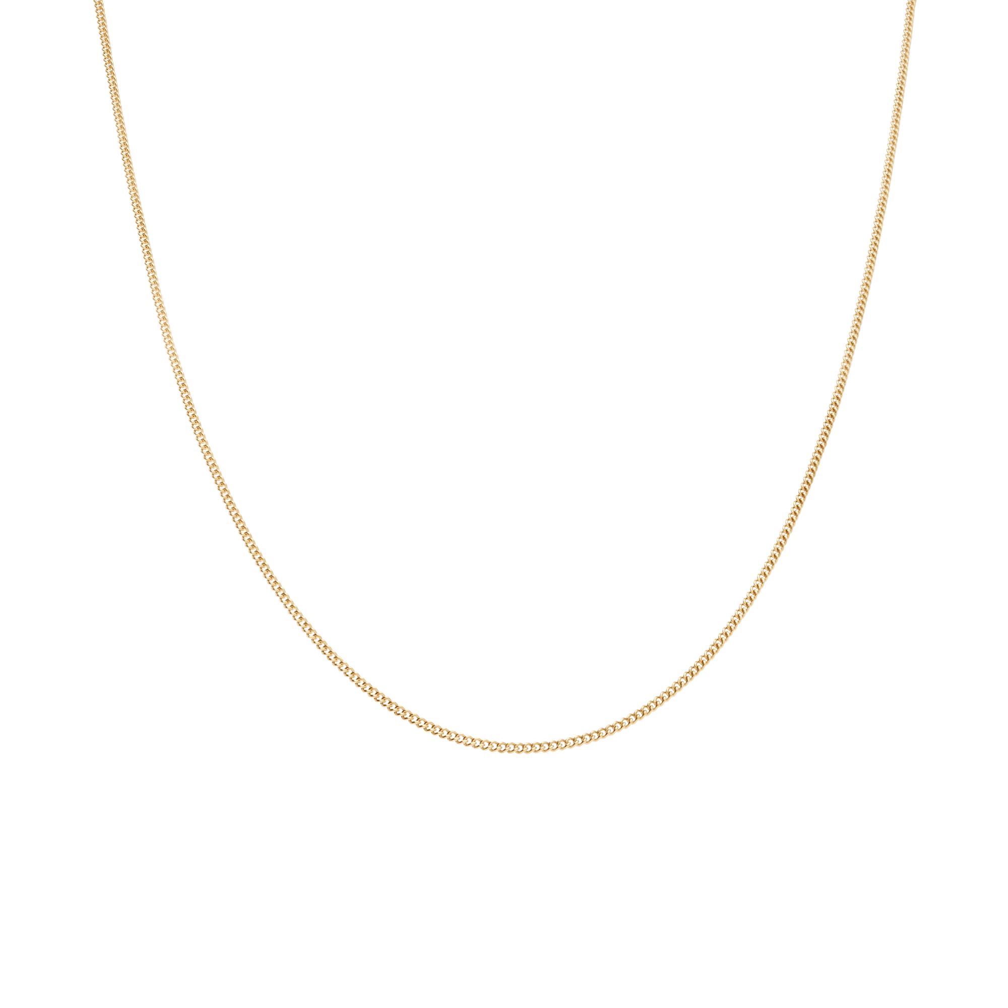 Curb chain 46.5cm 18K gold - Image 2