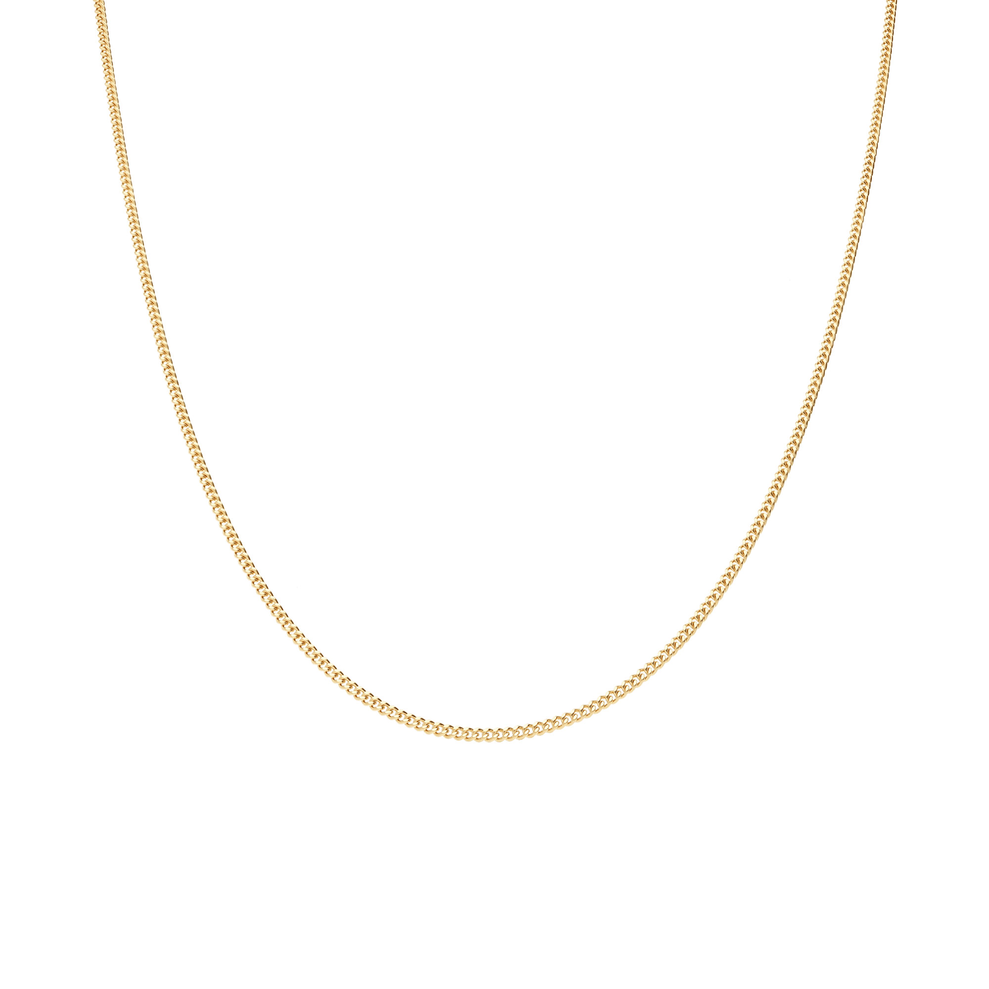 Curb Chain 46cm 18K Gold - Image 2