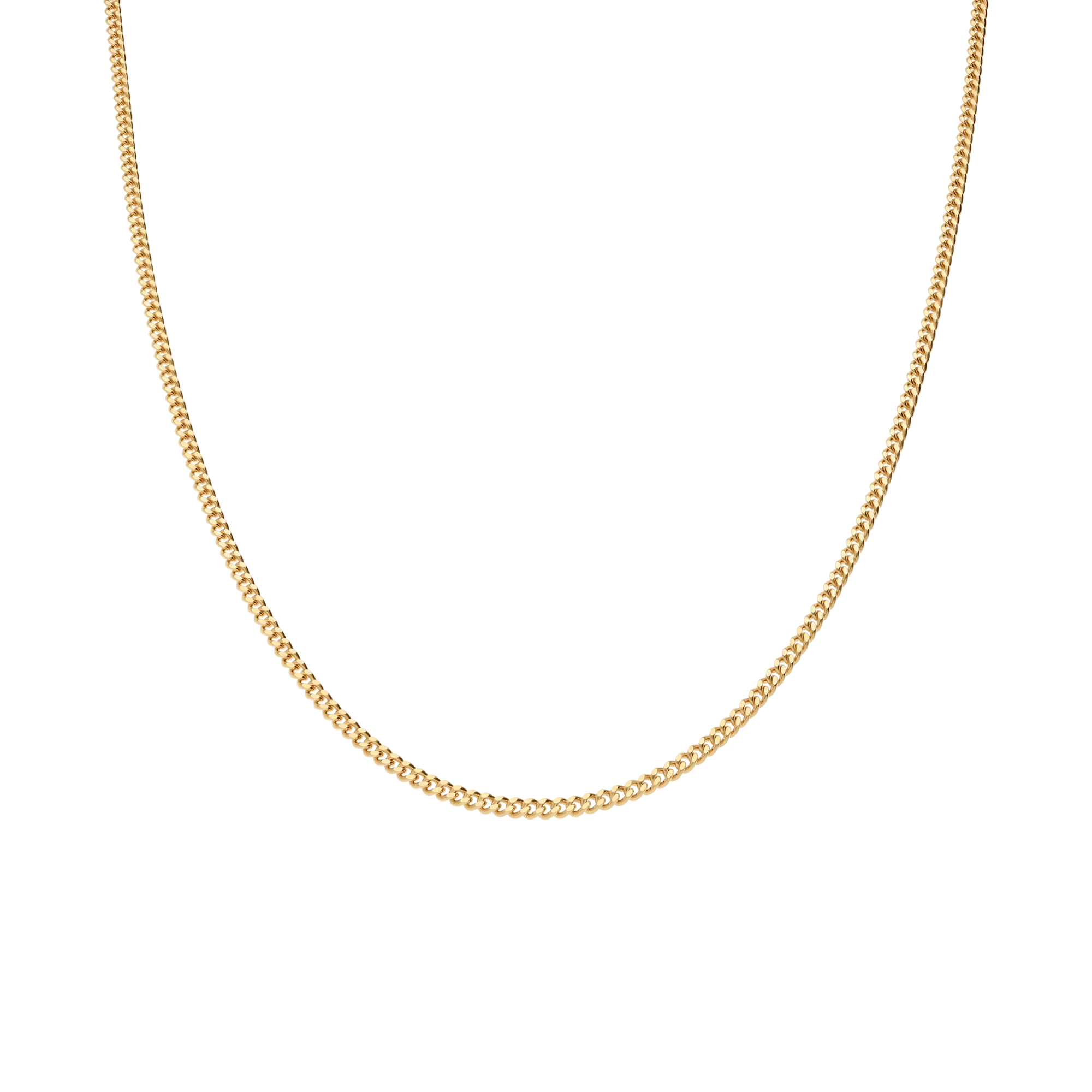 Curb Chain 46cm 18K Gold - Image 2