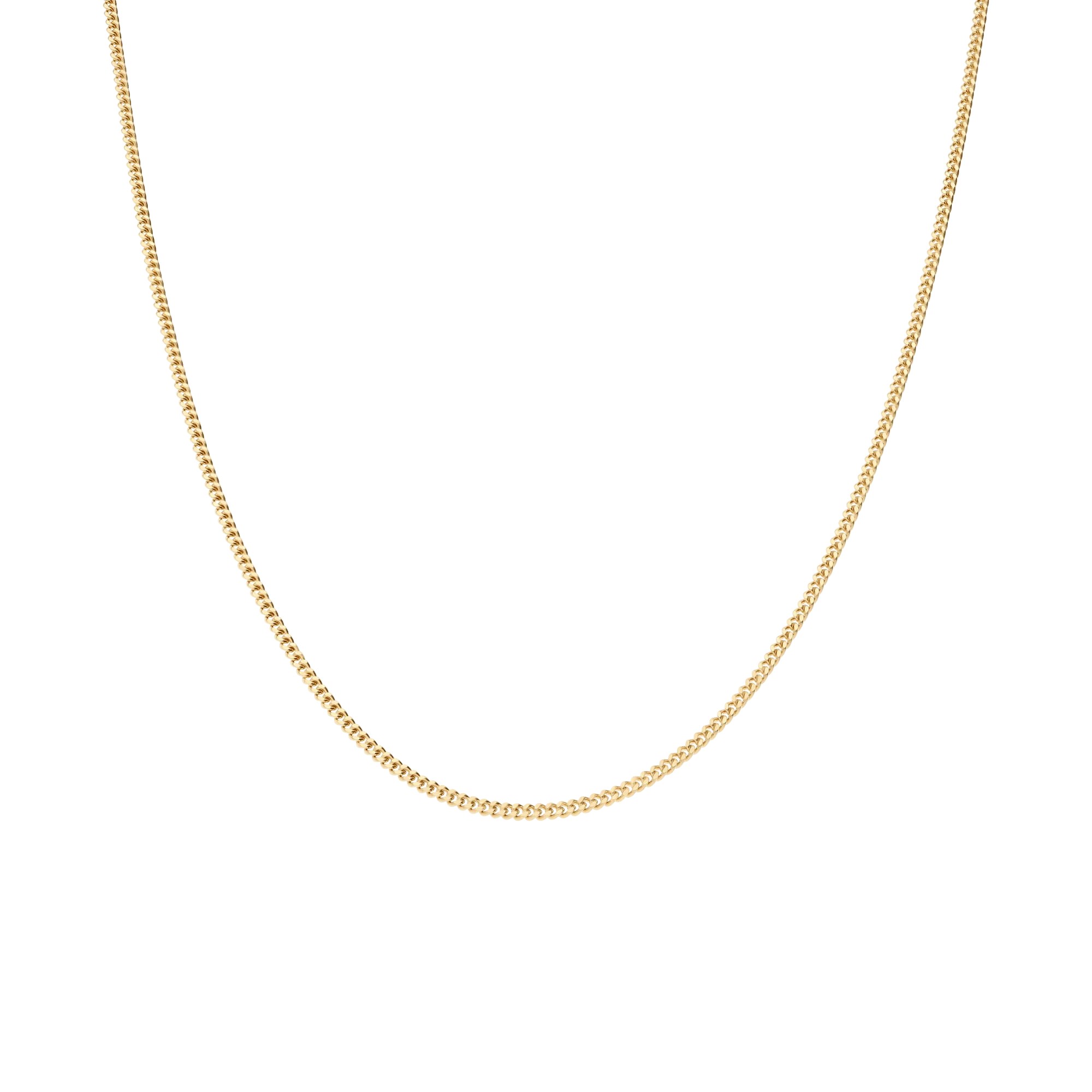 Curb Chain 46cm 18K Gold - Image 2