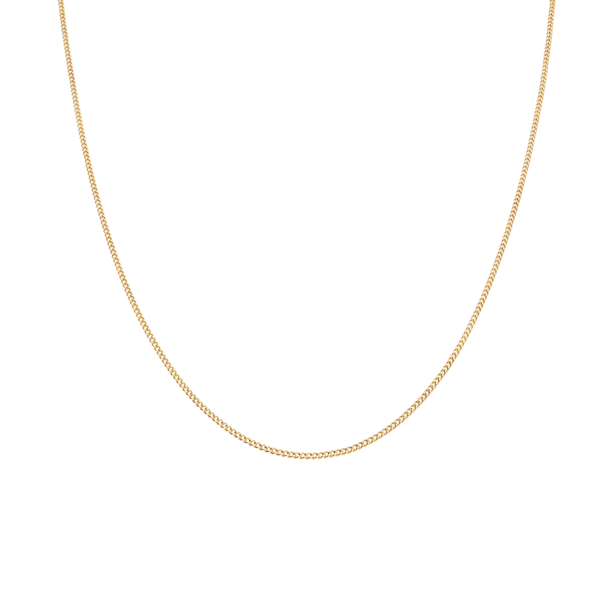 Curb Chain 46cm 18K Gold - Image 2