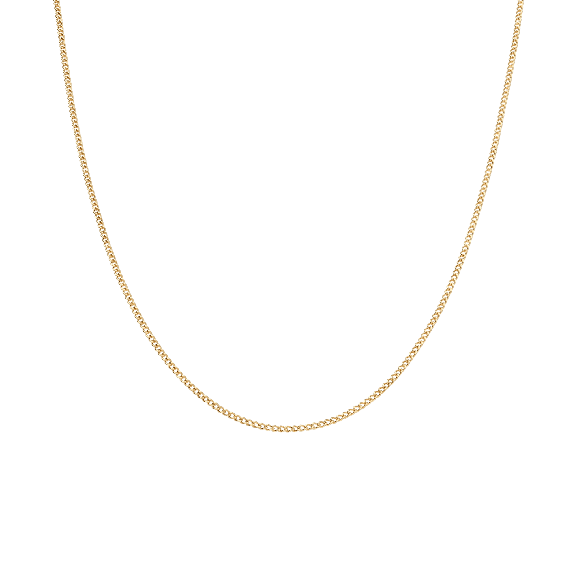 Curb chain 47.5cm 18K gold - Image 2