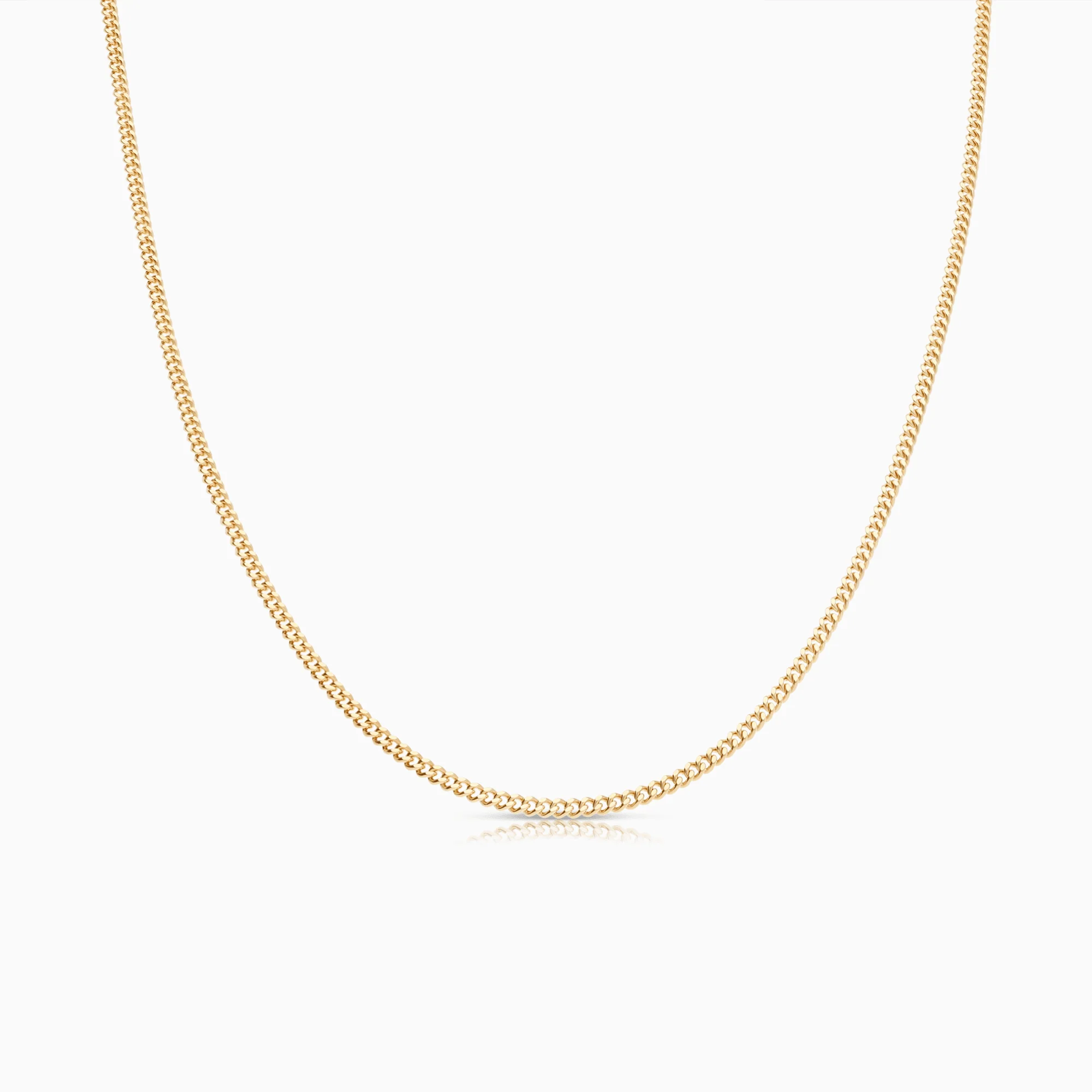 Curb bracelet 47cm 18K gold