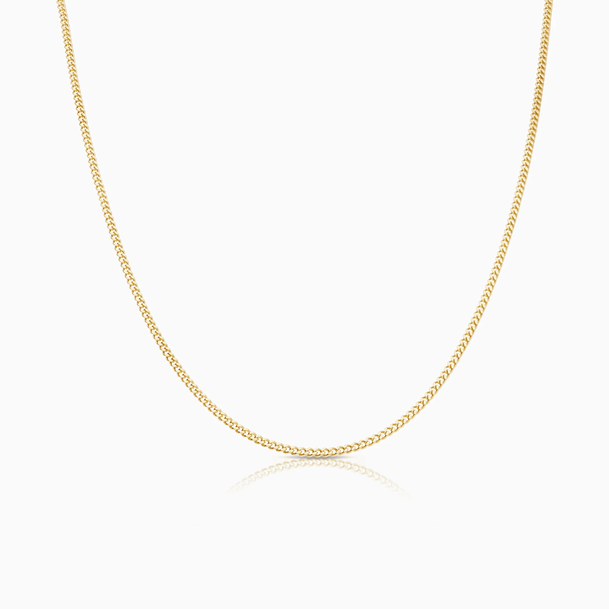 Curb bracelet 47cm 18K gold