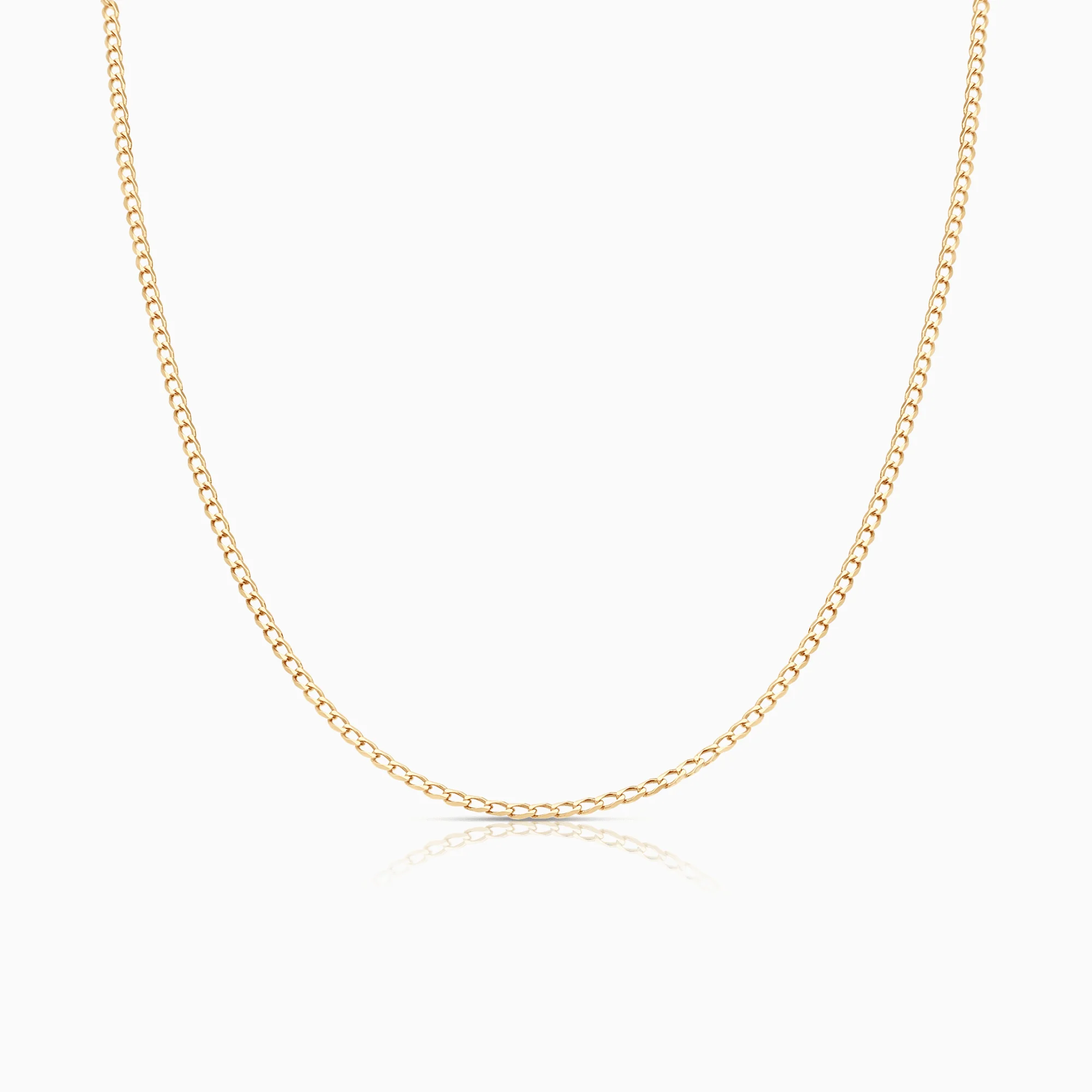 Curb Link 49cm 18K Gold
