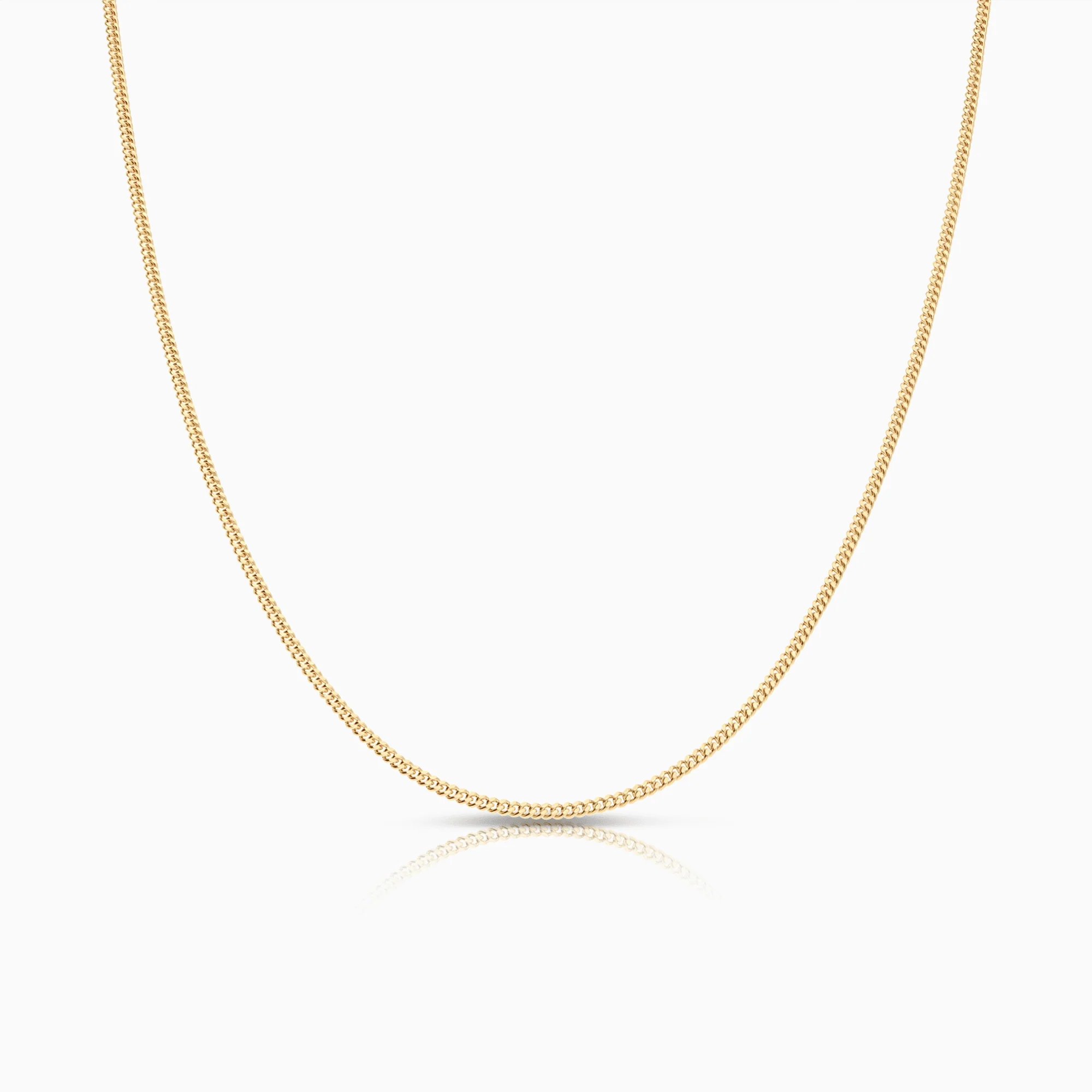 Curb chain 50cm 18K gold