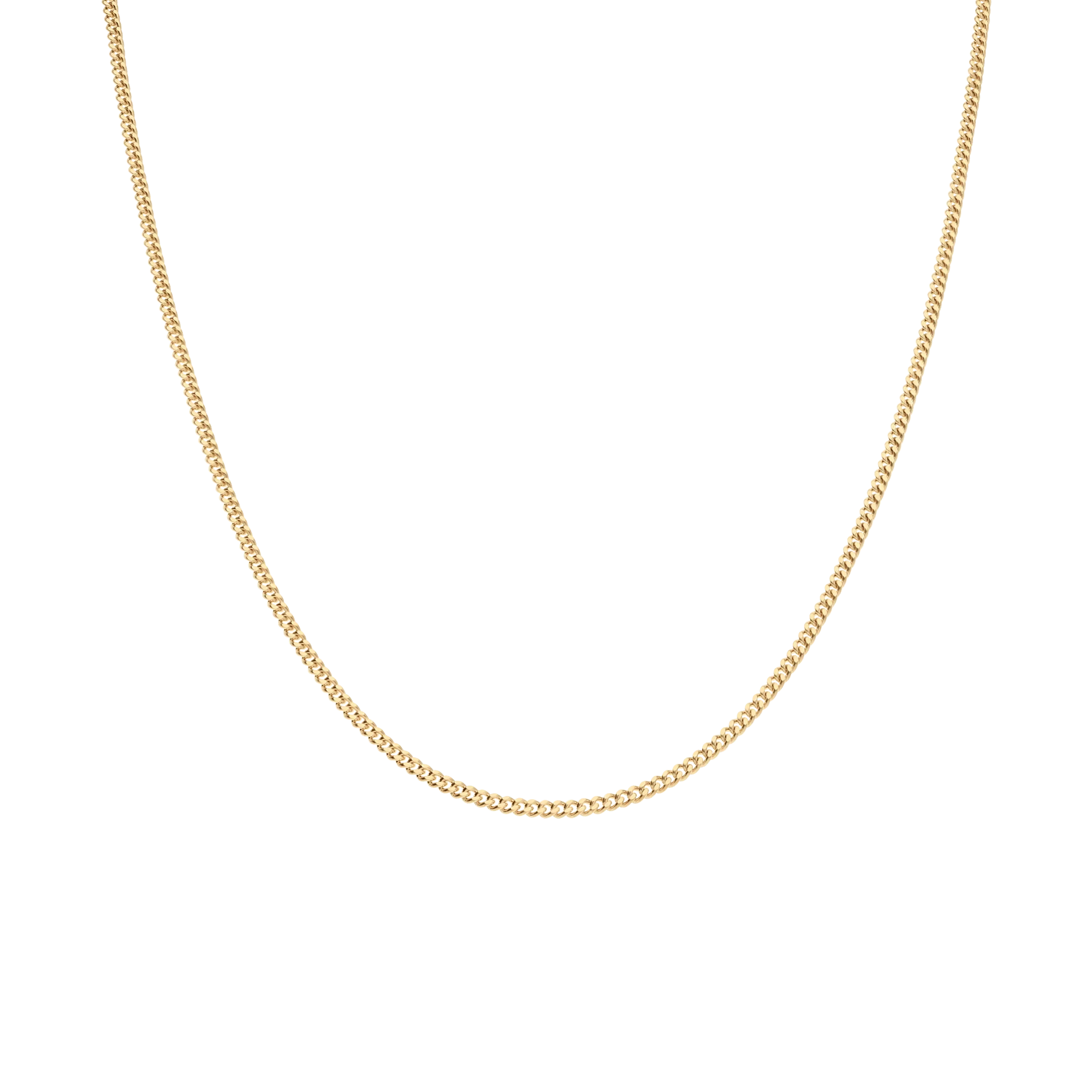 Curb chain 50cm 18K gold - Image 2