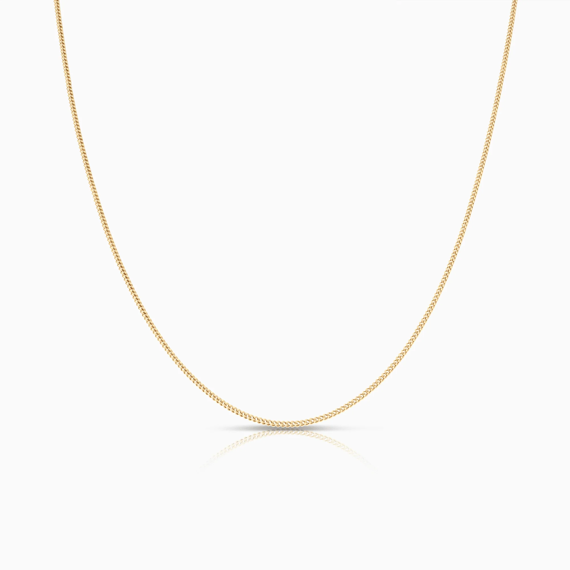Curb chain 50cm 18K gold