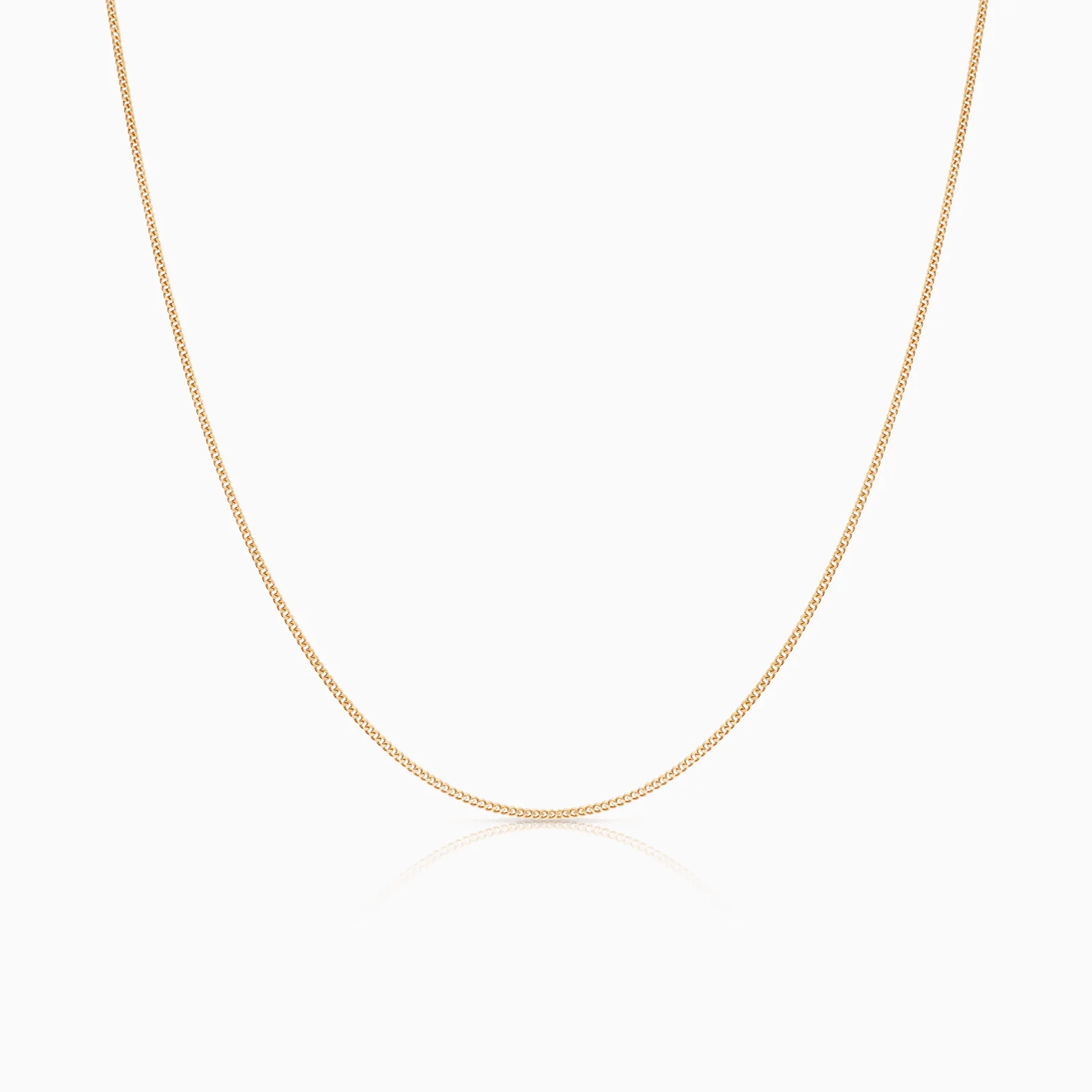 Curb chain 50cm 18K gold