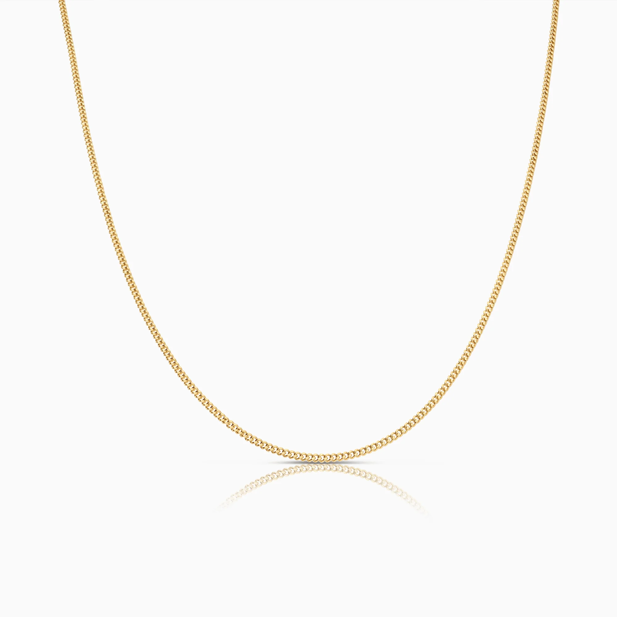 Curb chain 55cm 18K gold