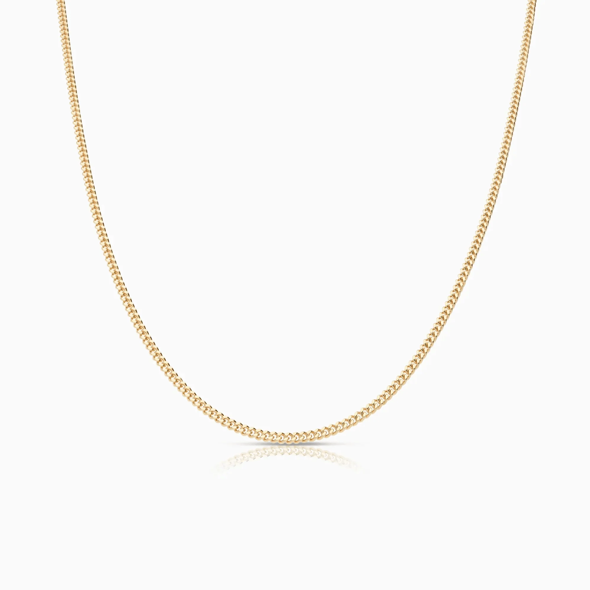 Curb Chain 60cm 18K Gold