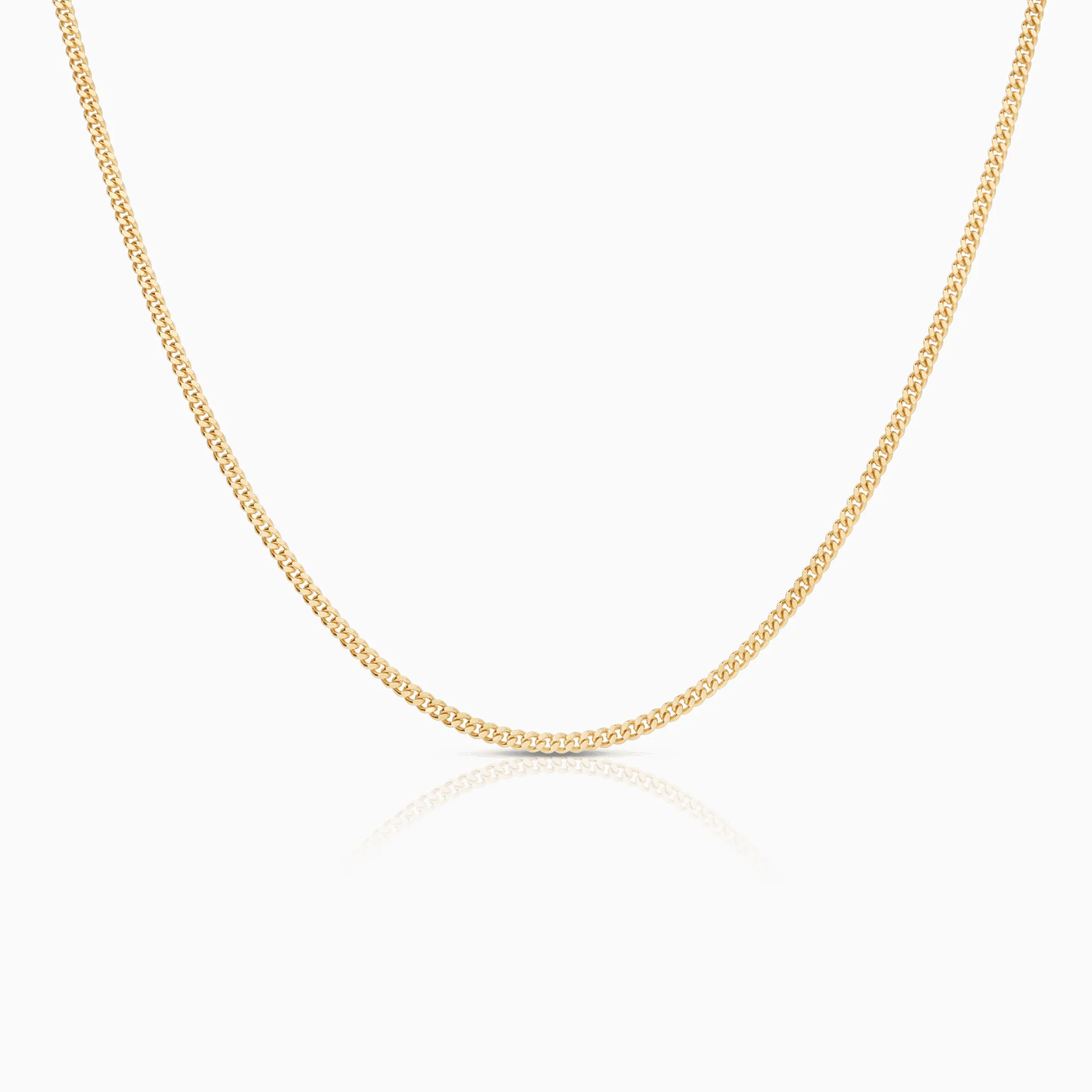 Curb Chain 60cm 18K Gold