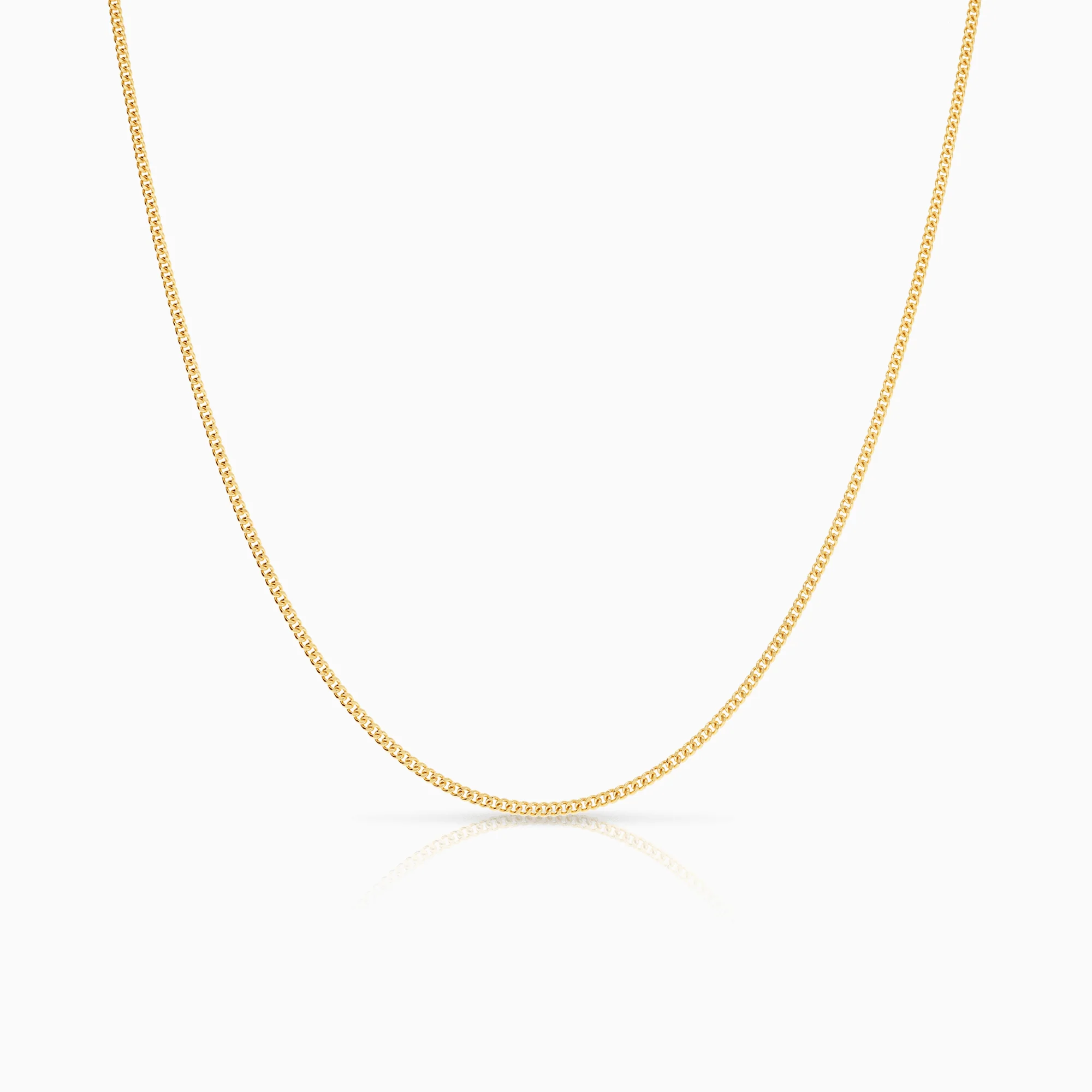 Curb Chain 60cm 18K Gold