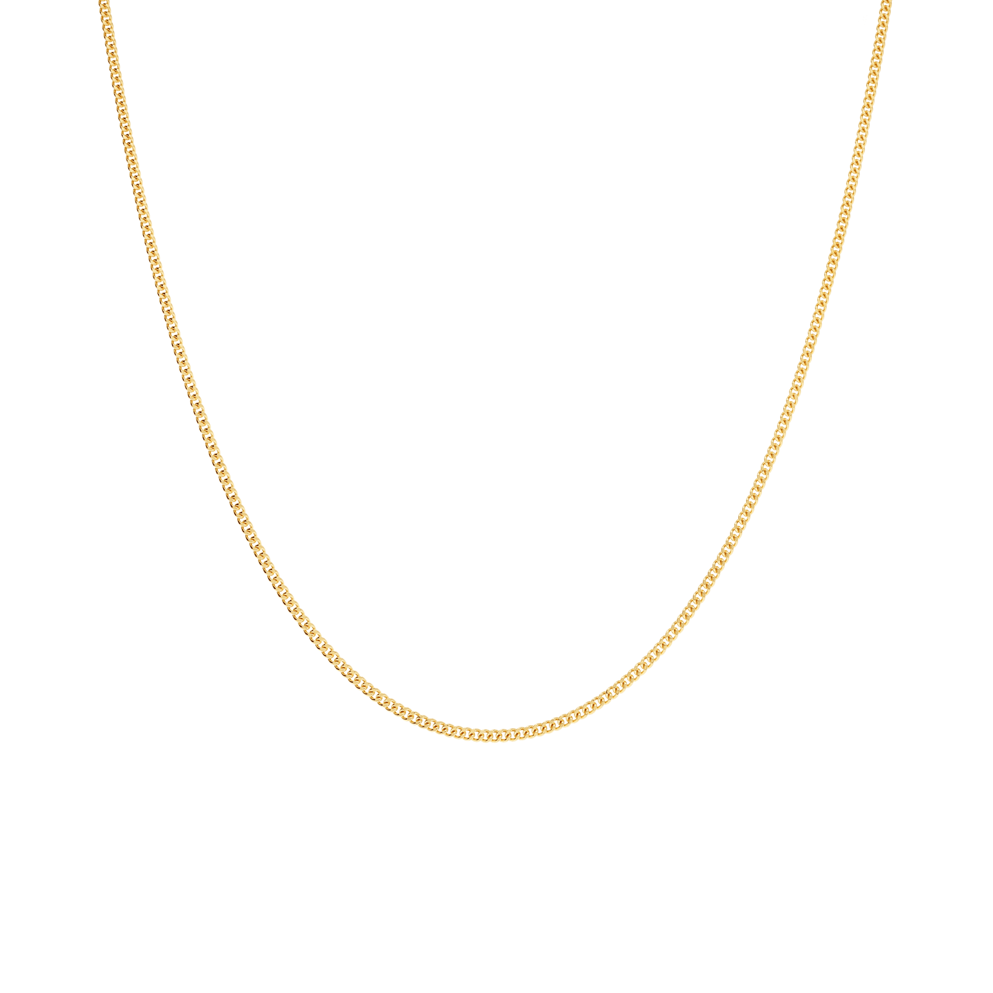 Curb Chain 60cm 18K Gold - Image 2