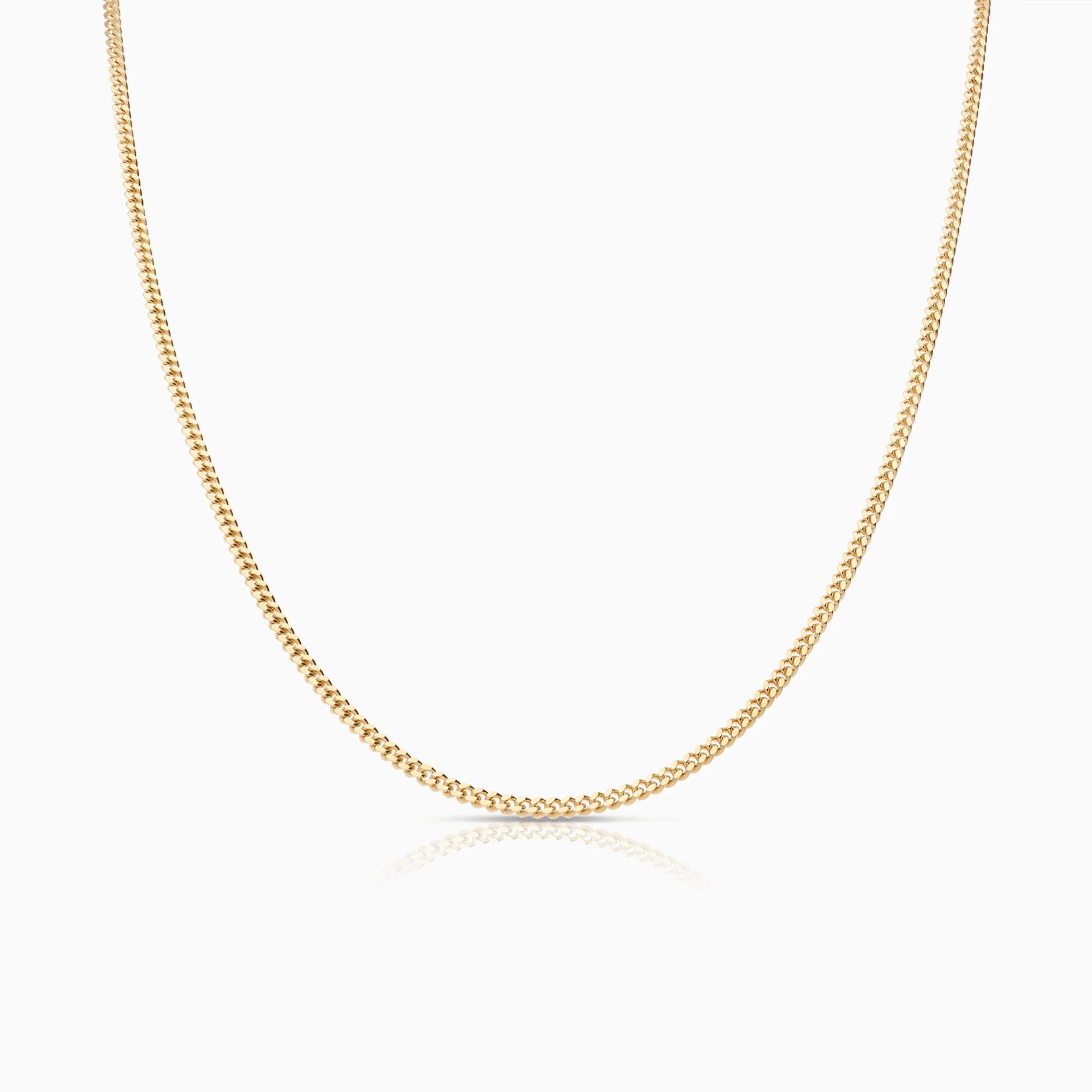 Curb chain 70cm 18K gold