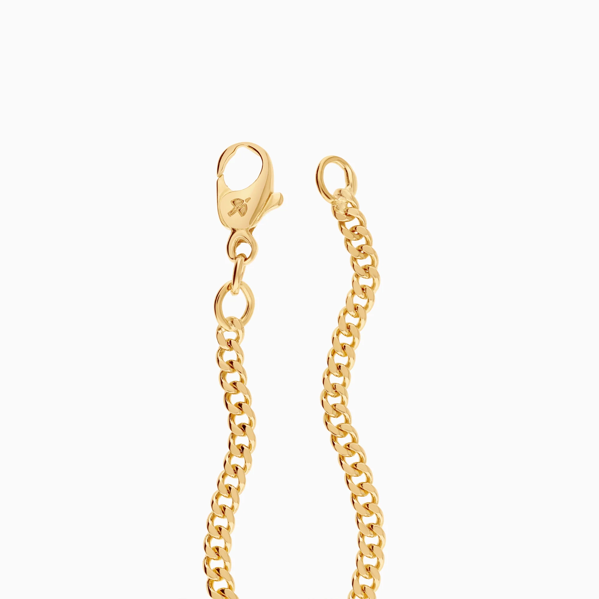 Curb chain bracelet 5.41g 18K gold - Image 2