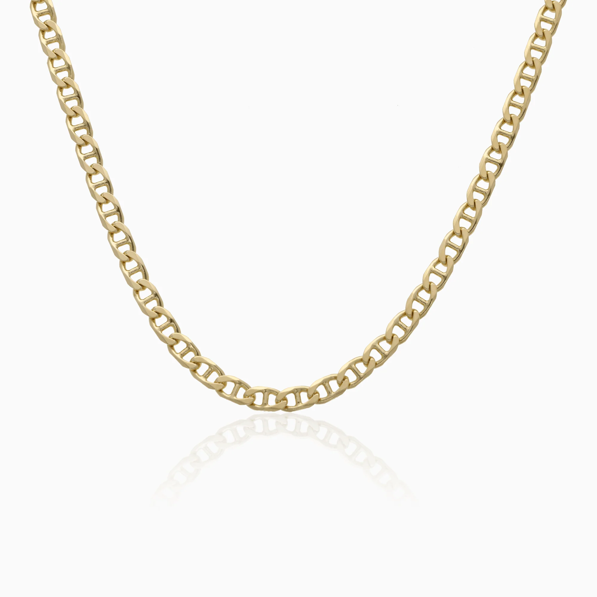 Curb link with bar 25.15g 14K gold
