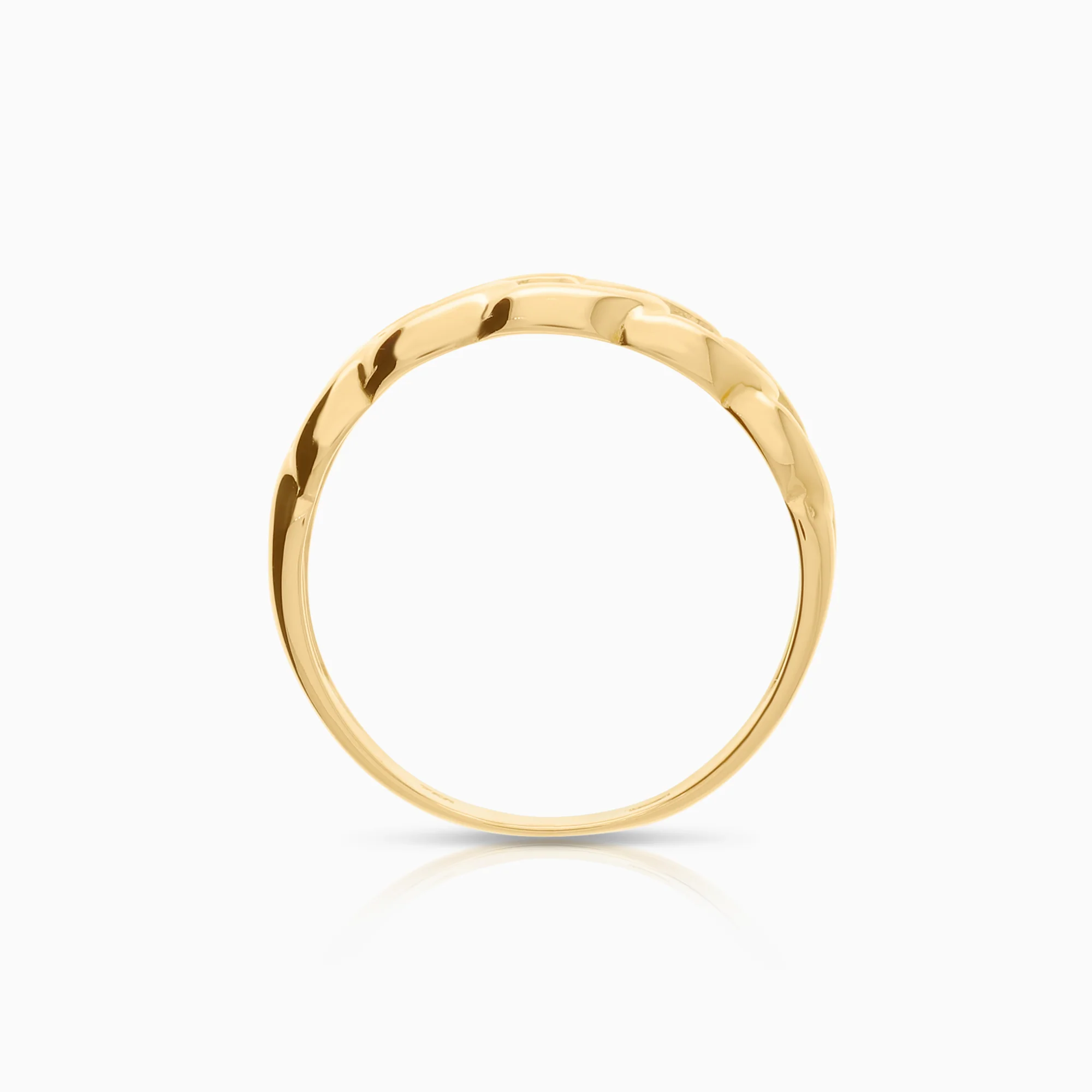 Curb ring 2.22g 18K gold - Image 2