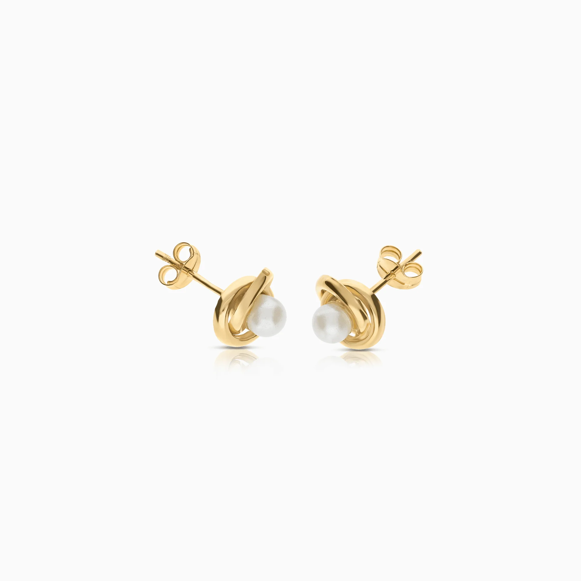 Pearl earrings 0.85g 18K gold - Image 2