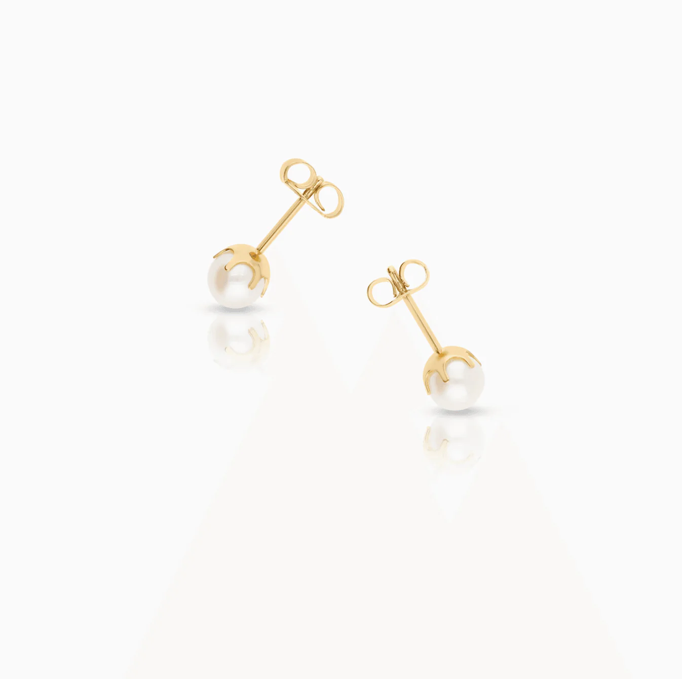 Pearl earrings 1.08g 18K gold - Image 2