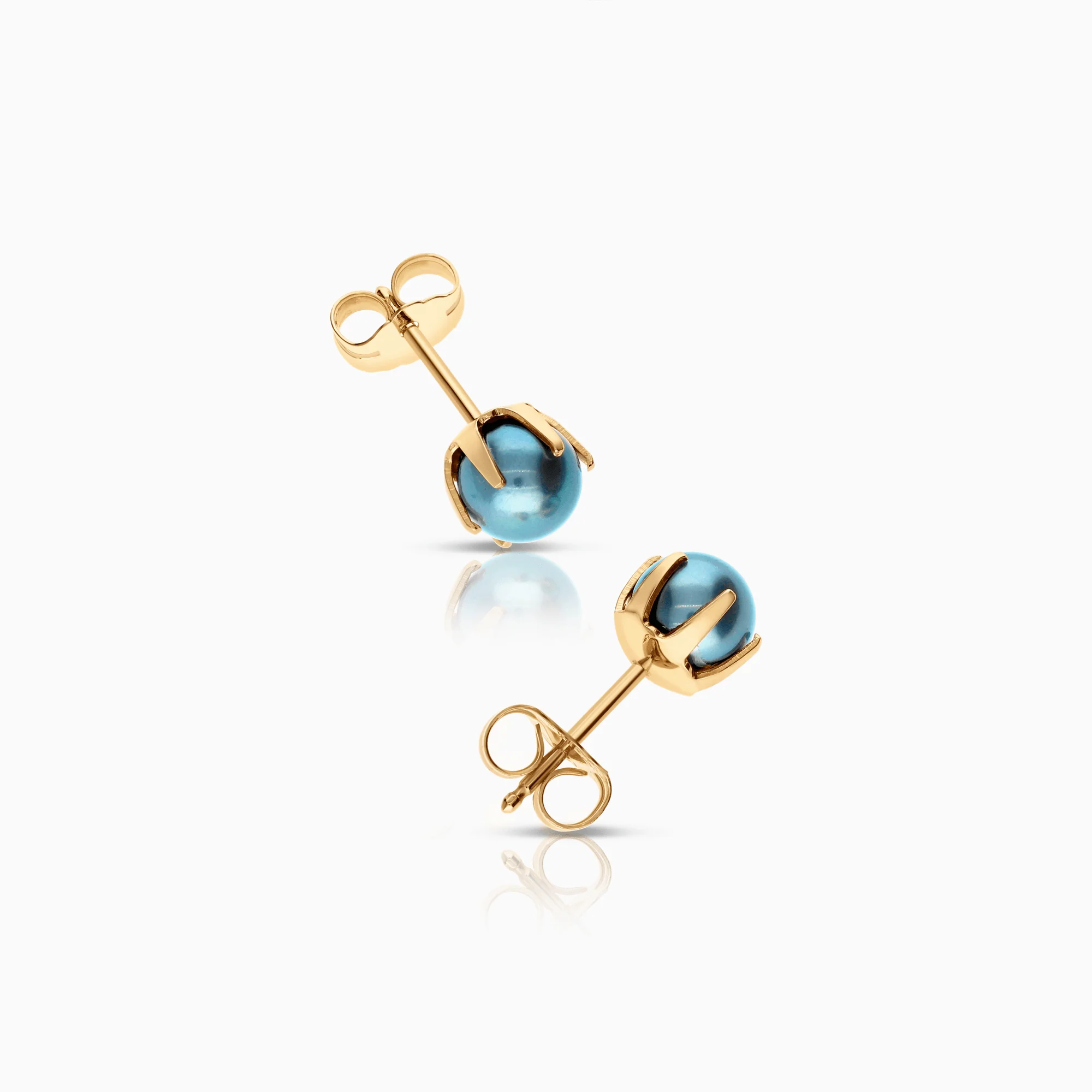 Pearl earrings 1.26g 18K gold - Image 2