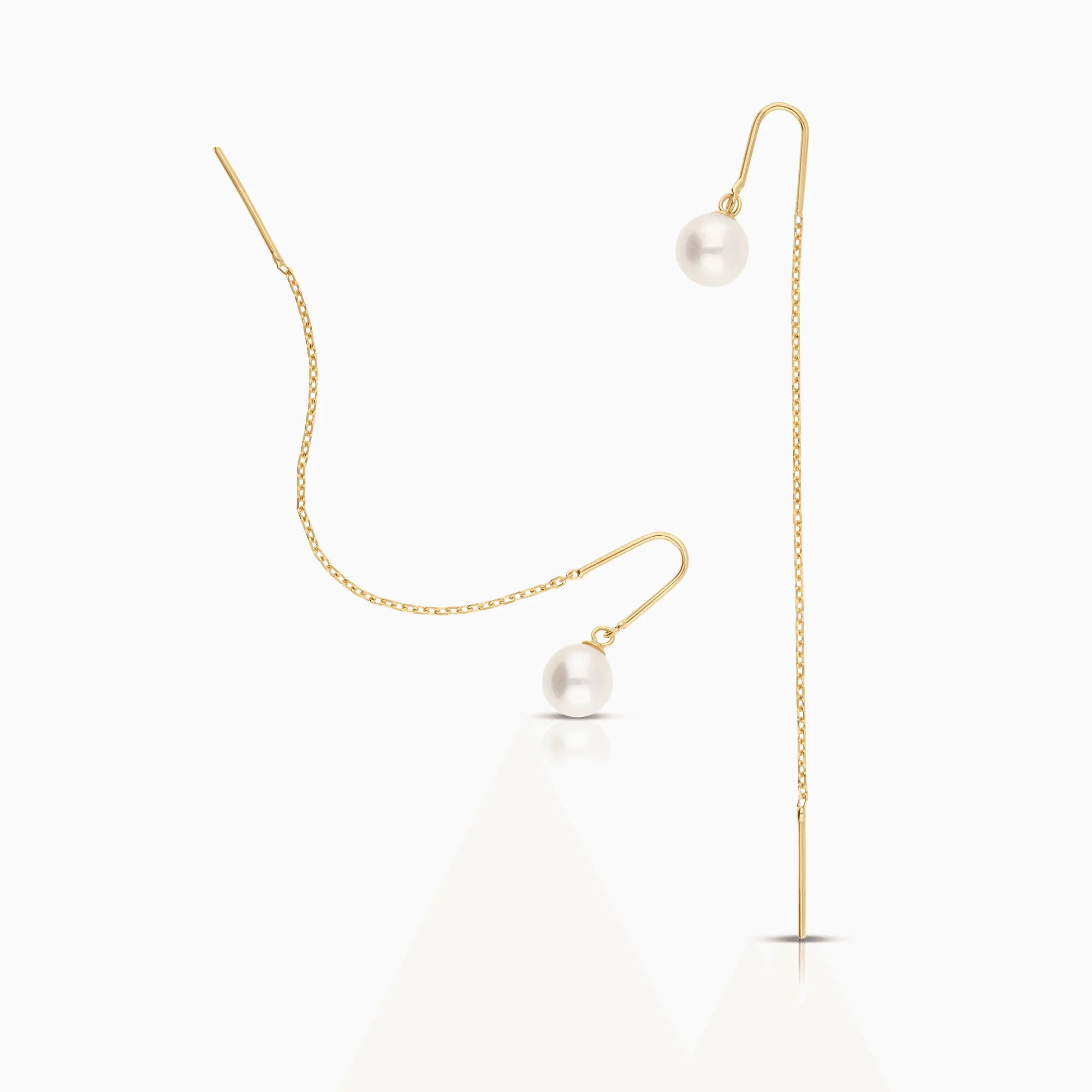 Pearl earrings 1.42g 18K gold