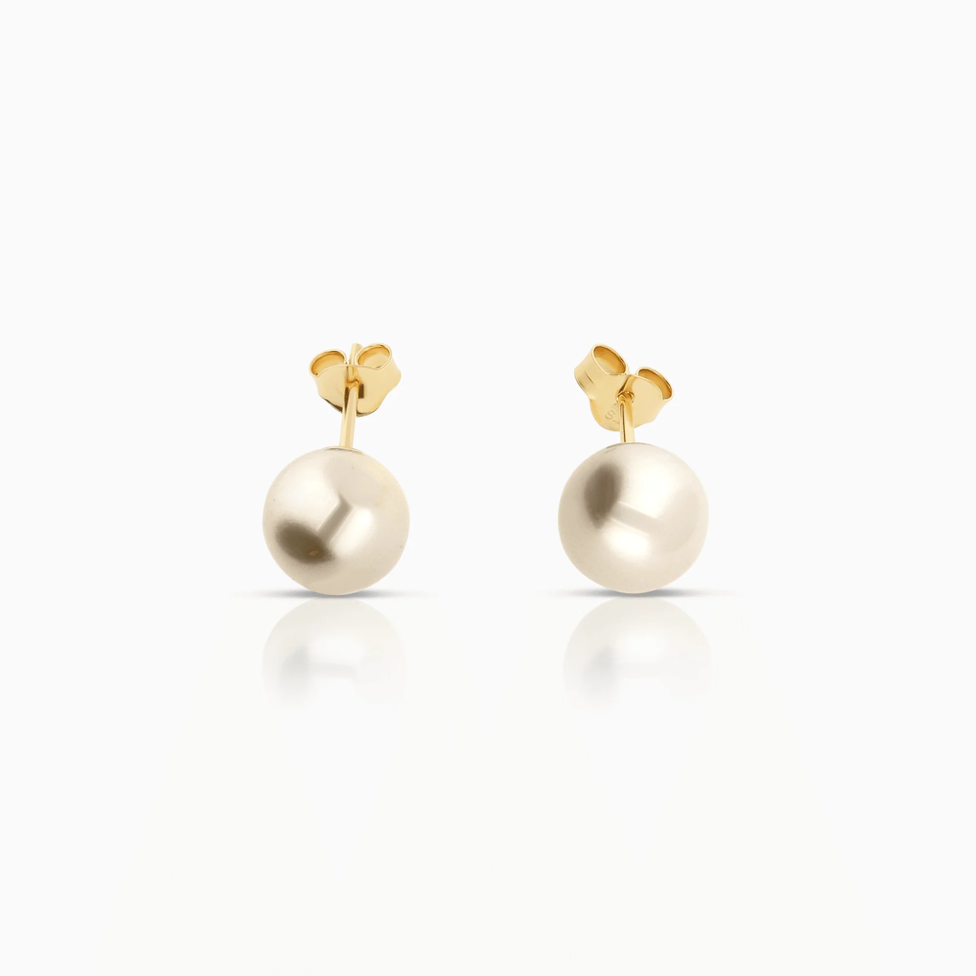Pearl earrings 1.55g 18K gold - Image 2