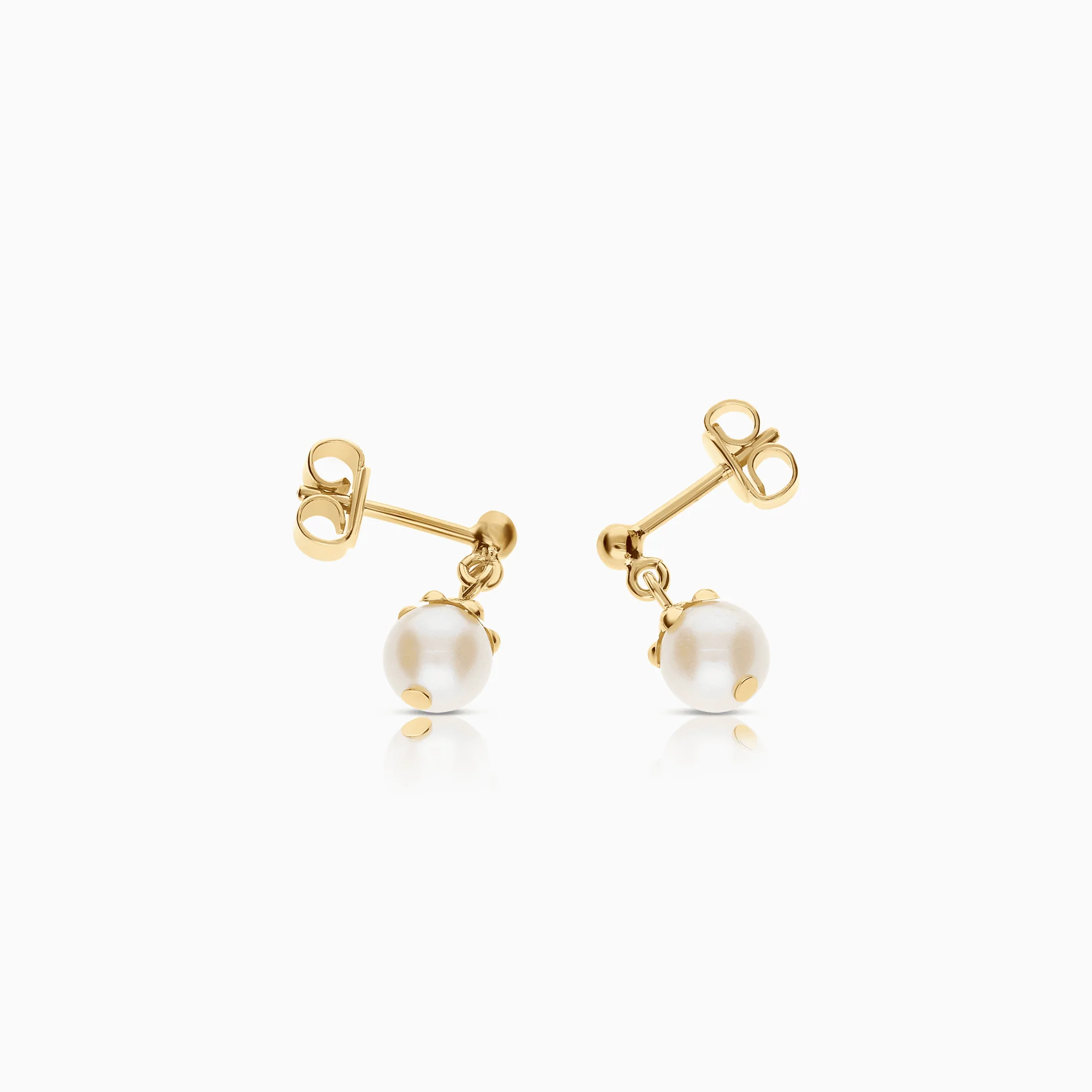 Pearl Earrings 2.0g 18K gold - Image 2