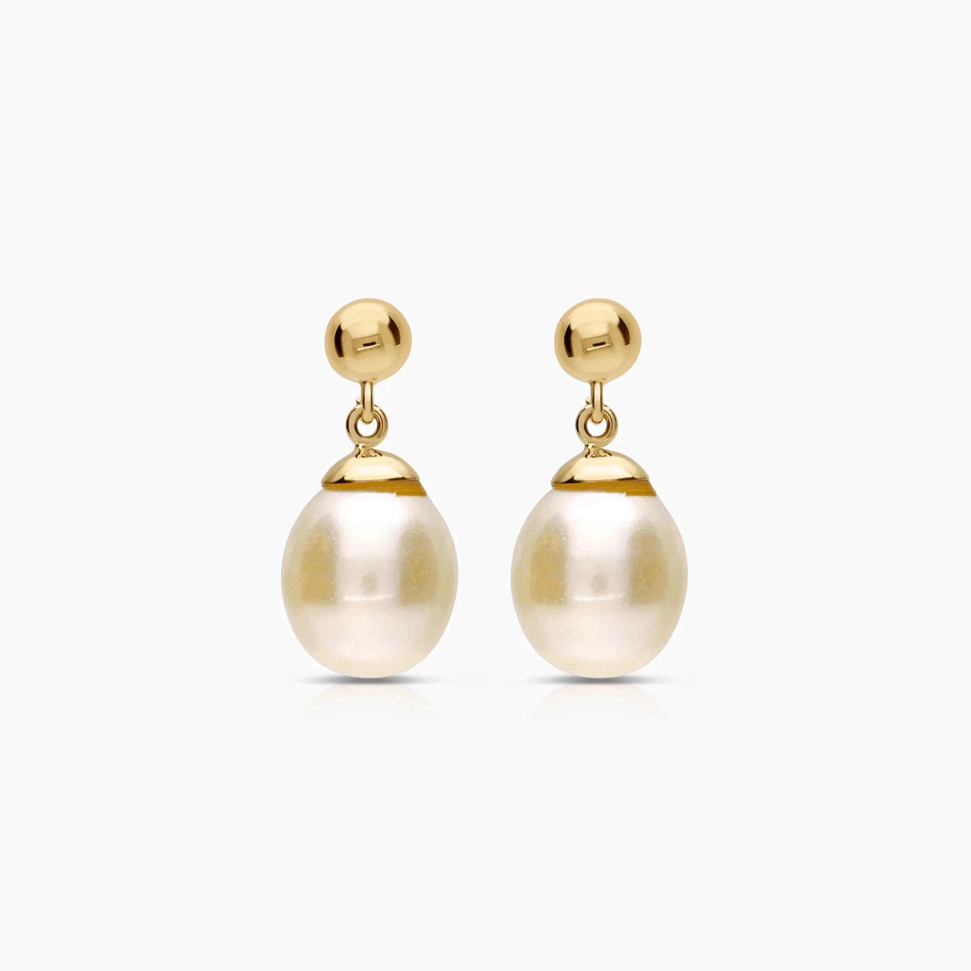 Pearl Earrings 2.56g 18K Gold