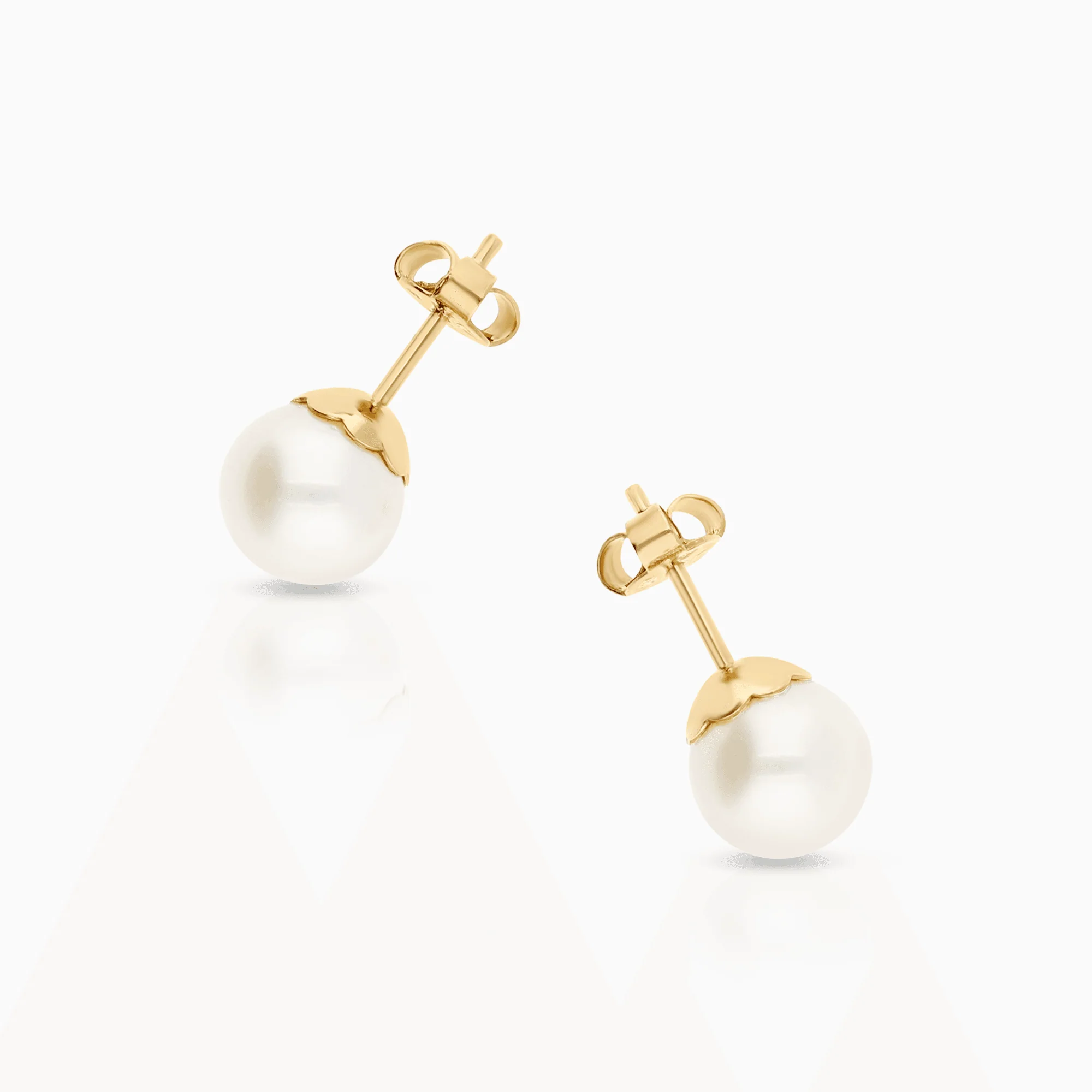 Pearl Earrings 2.60g 18K Gold - Image 2