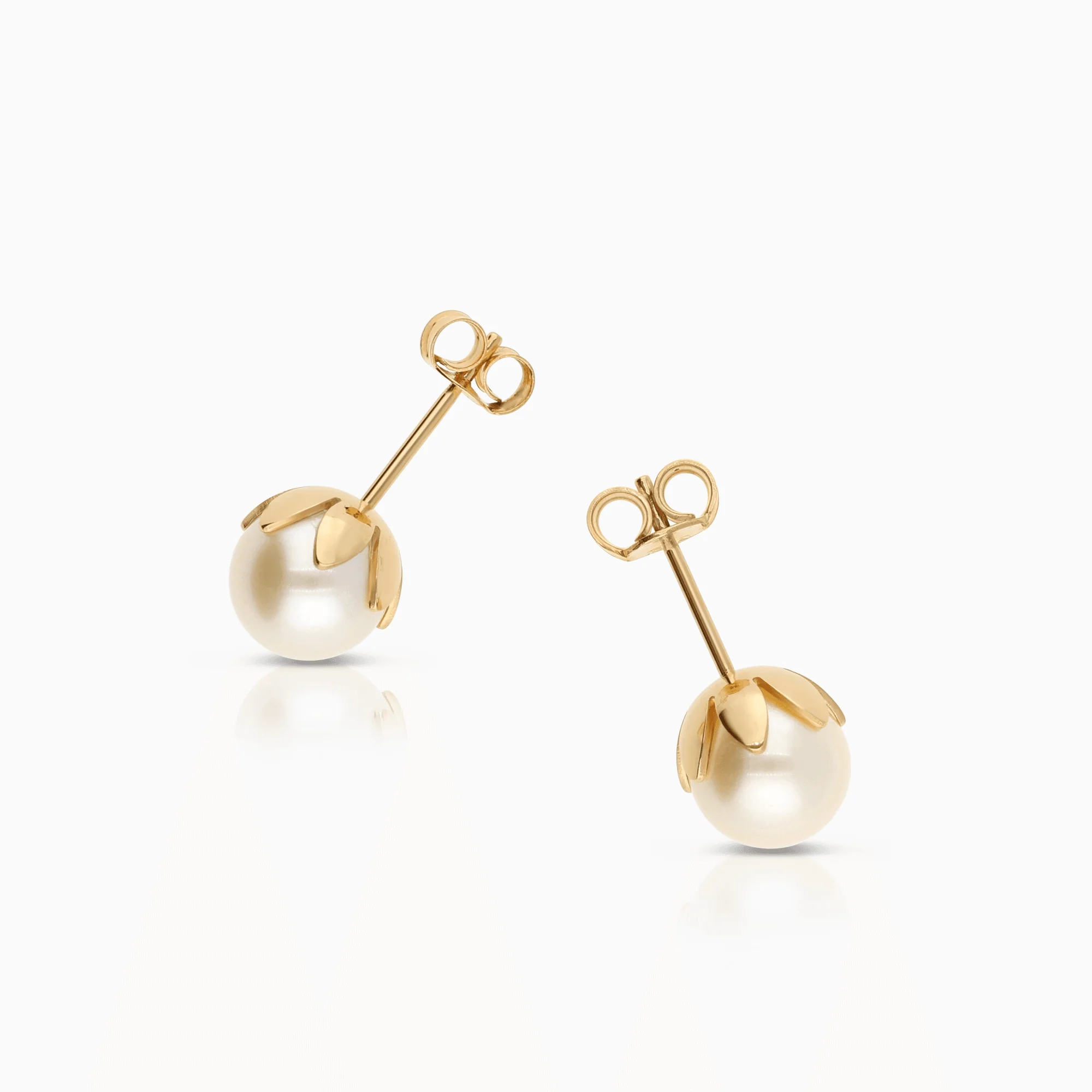 Pearl earrings 2.74g 18K gold - Image 2