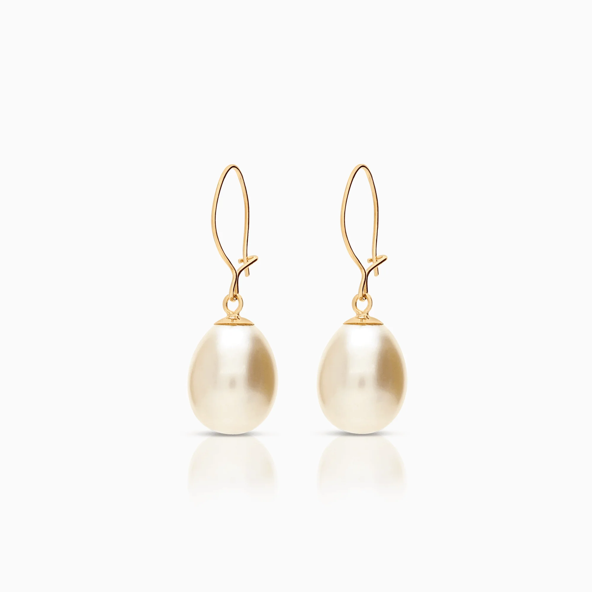 Pearl Earrings 2.84g 18K Gold
