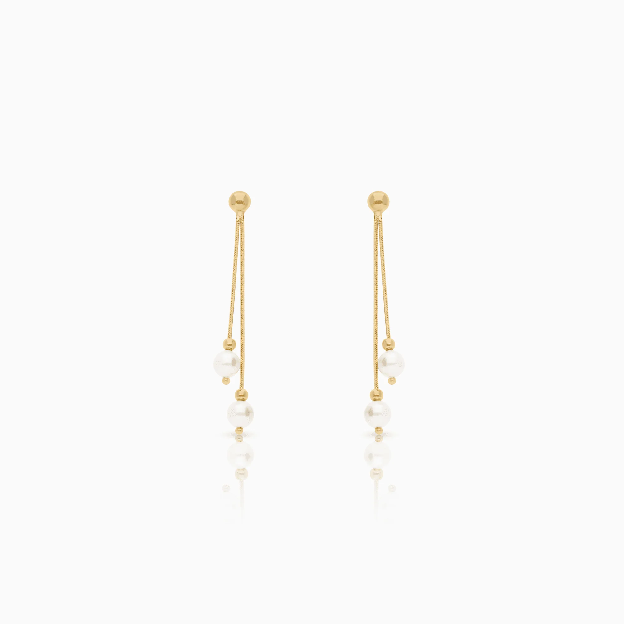Pearl earrings 3.20g 18K gold