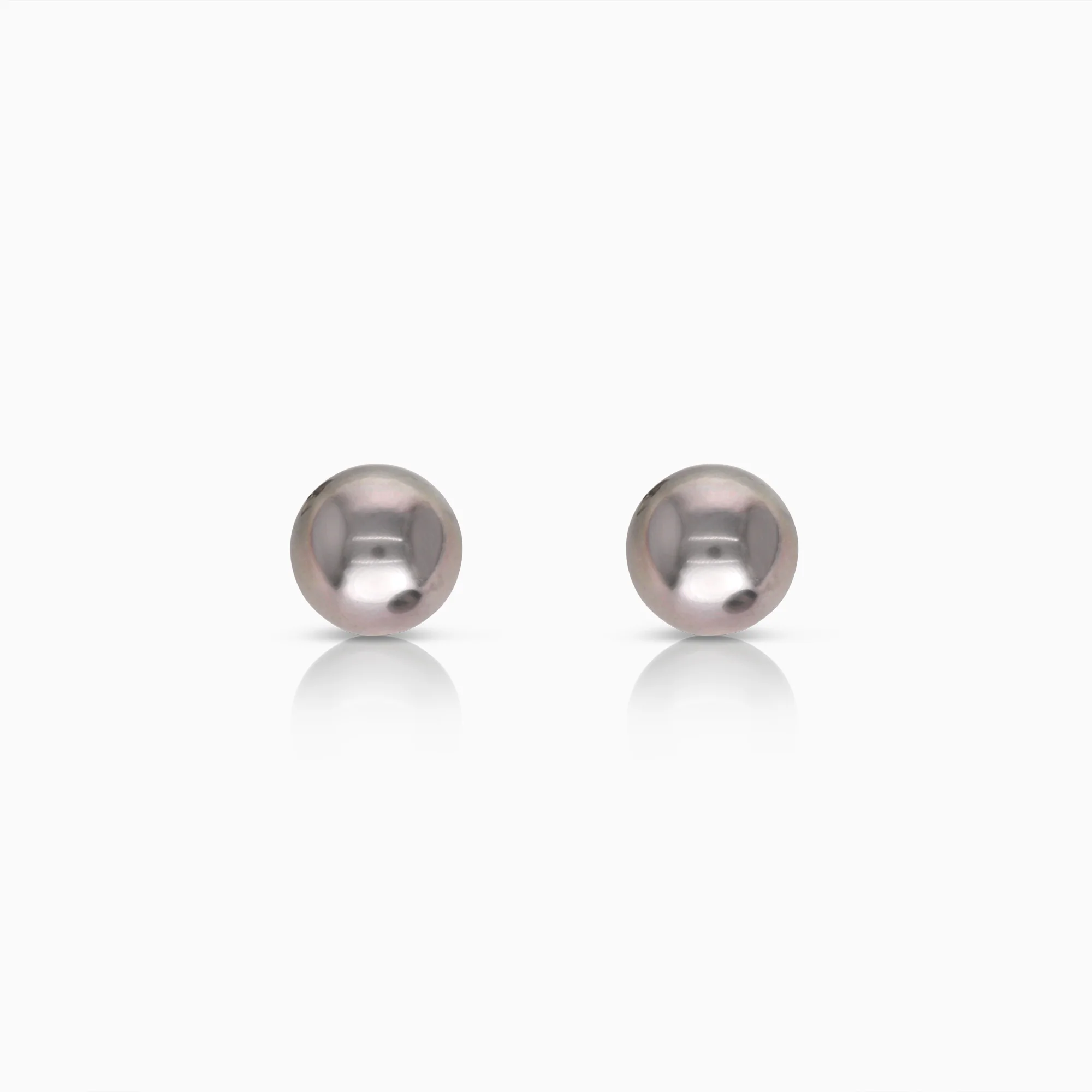 Pearl earrings 3.22g 18K white gold