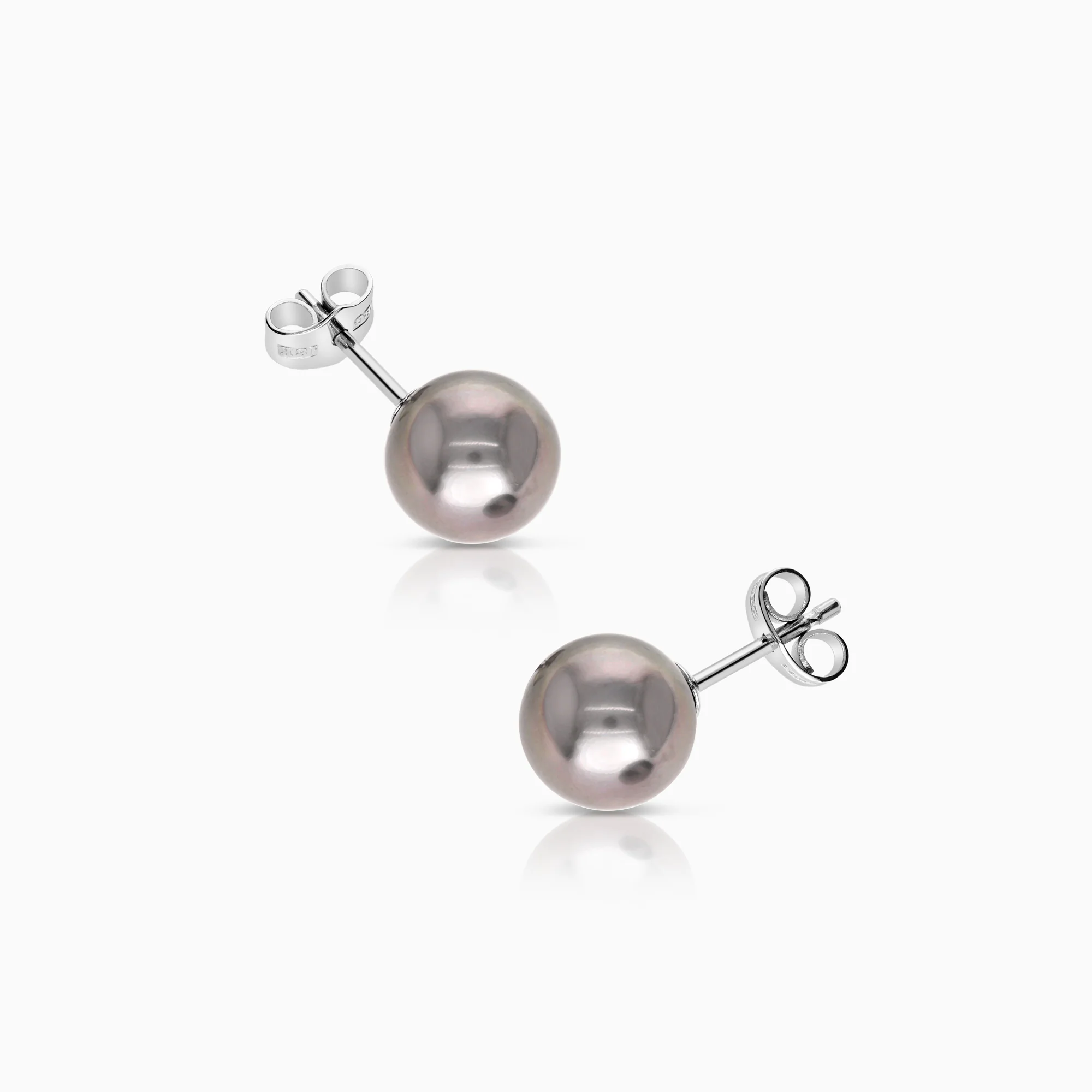 Pearl earrings 3.22g 18K white gold - Image 2